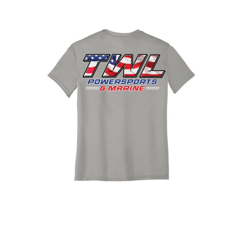 TWL AMERICAN FLAG Port & Company Youth Performance Tee