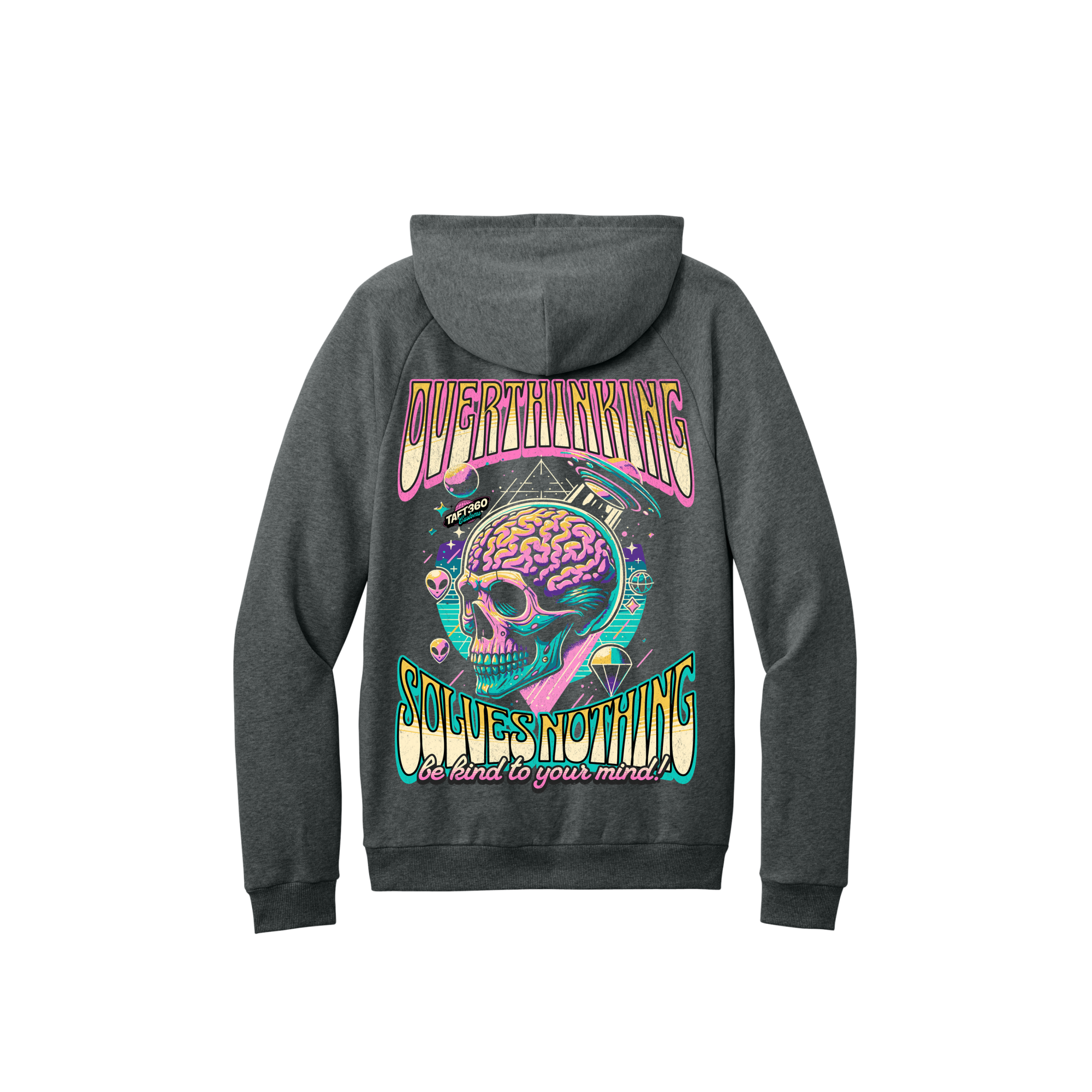 Mental Health Awareness Hoodie - Overthinking Solves Nothing