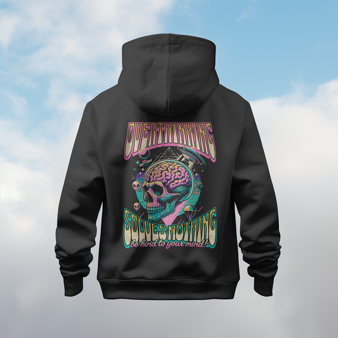 Mental Health Awareness Hoodie - Overthinking Solves Nothing