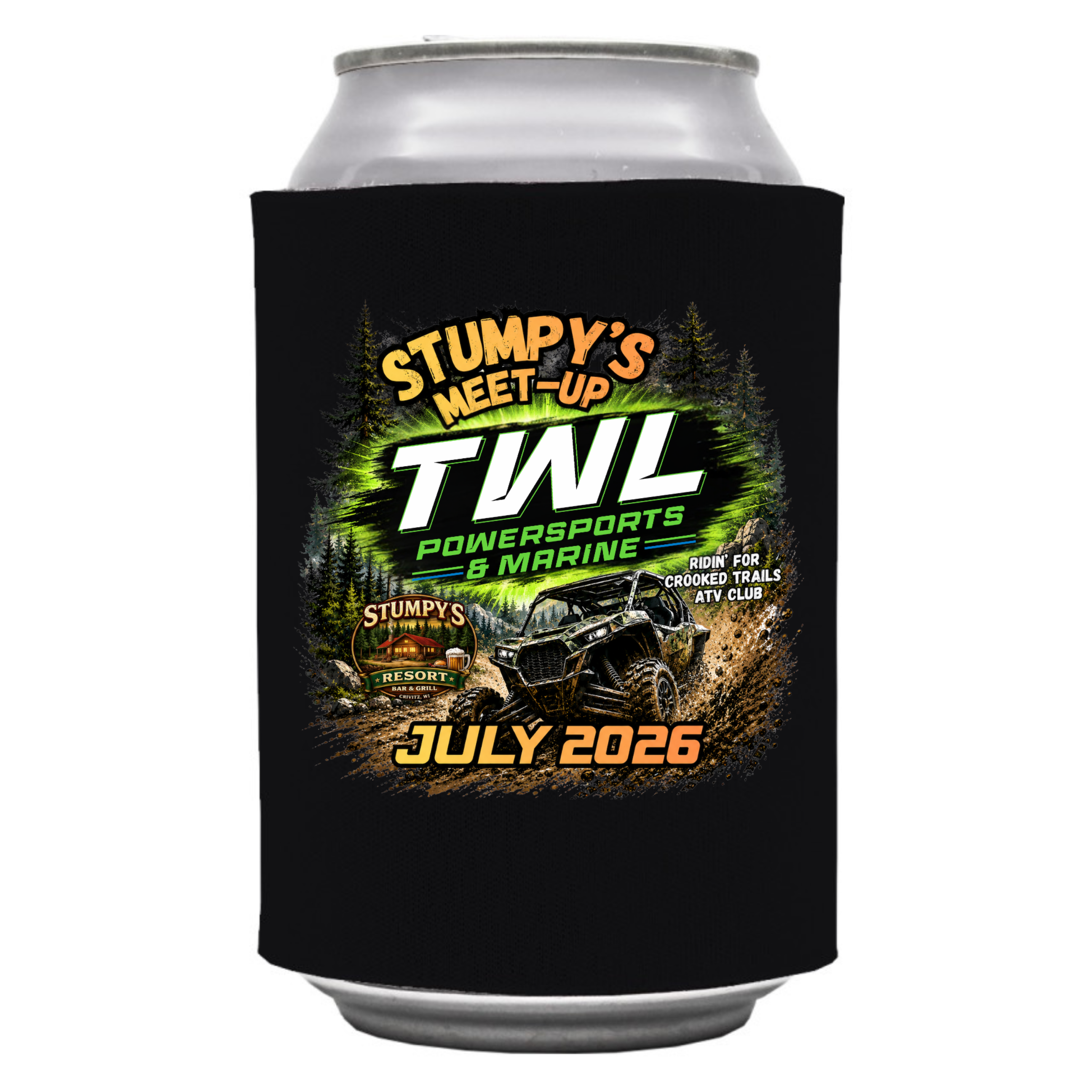 Stumpy's Ride Can Cooler