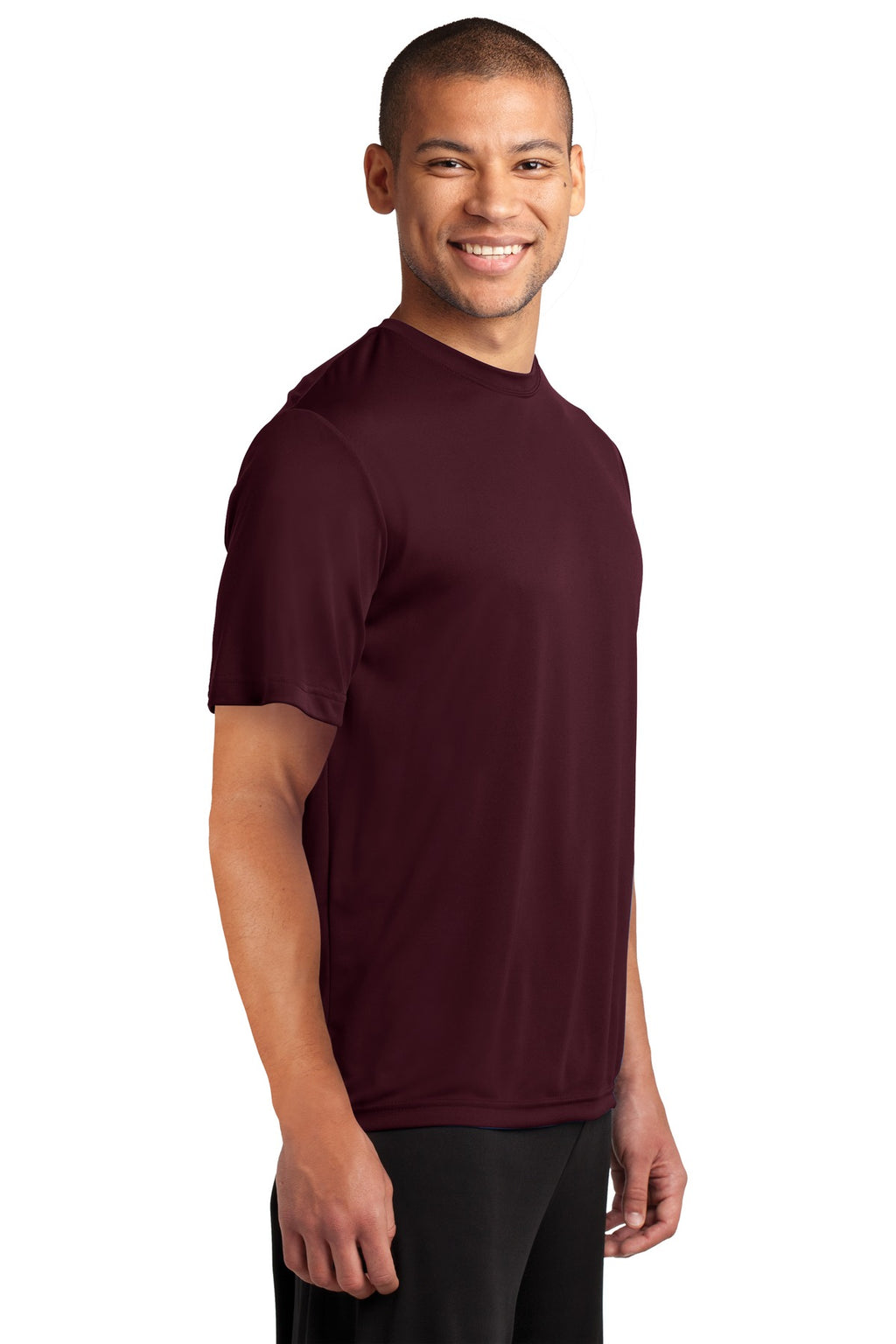 Ath Maroon Port & Company Performance Tee. PC380