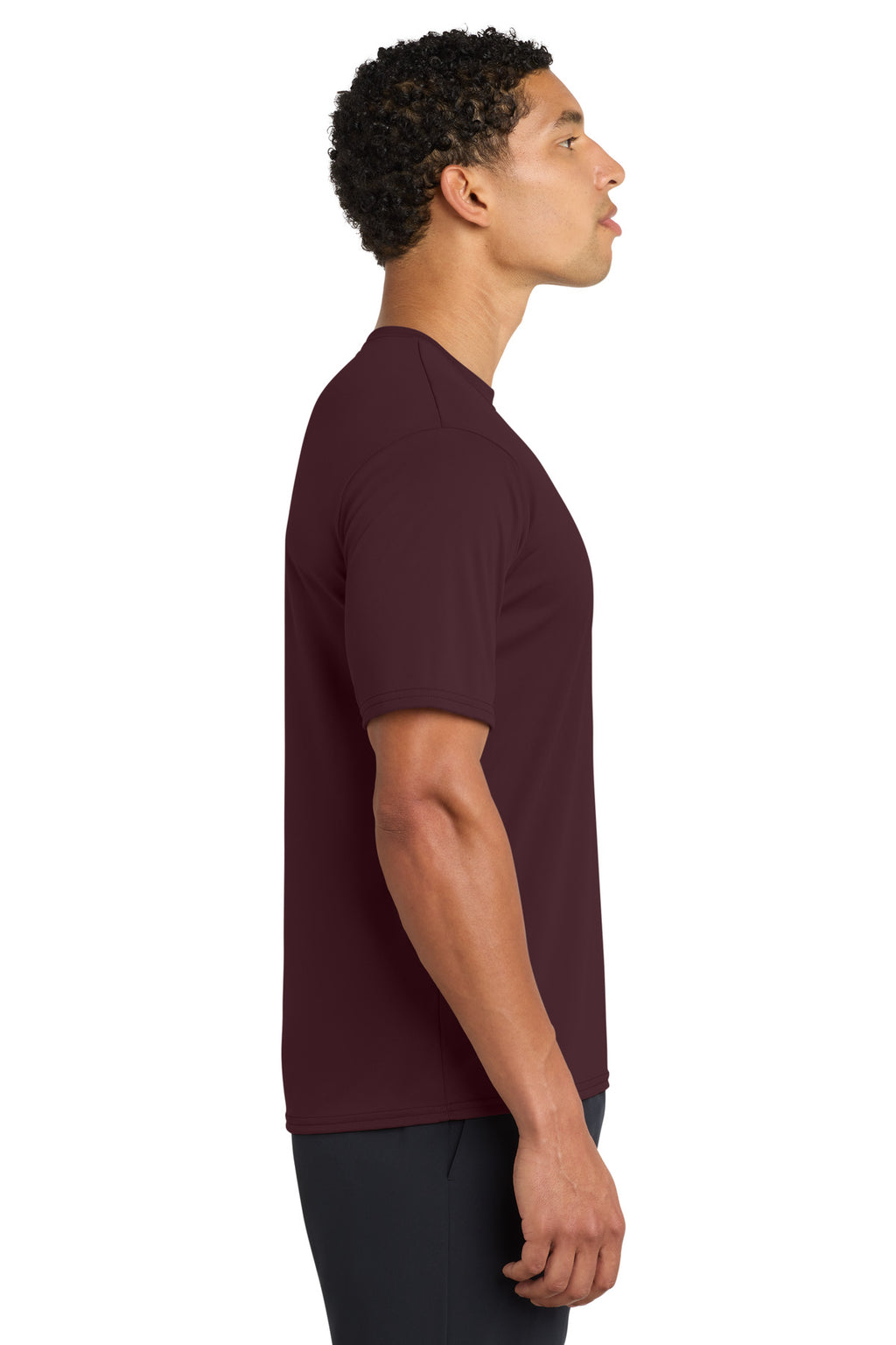 Ath Maroon Port & Company Performance Tee. PC380