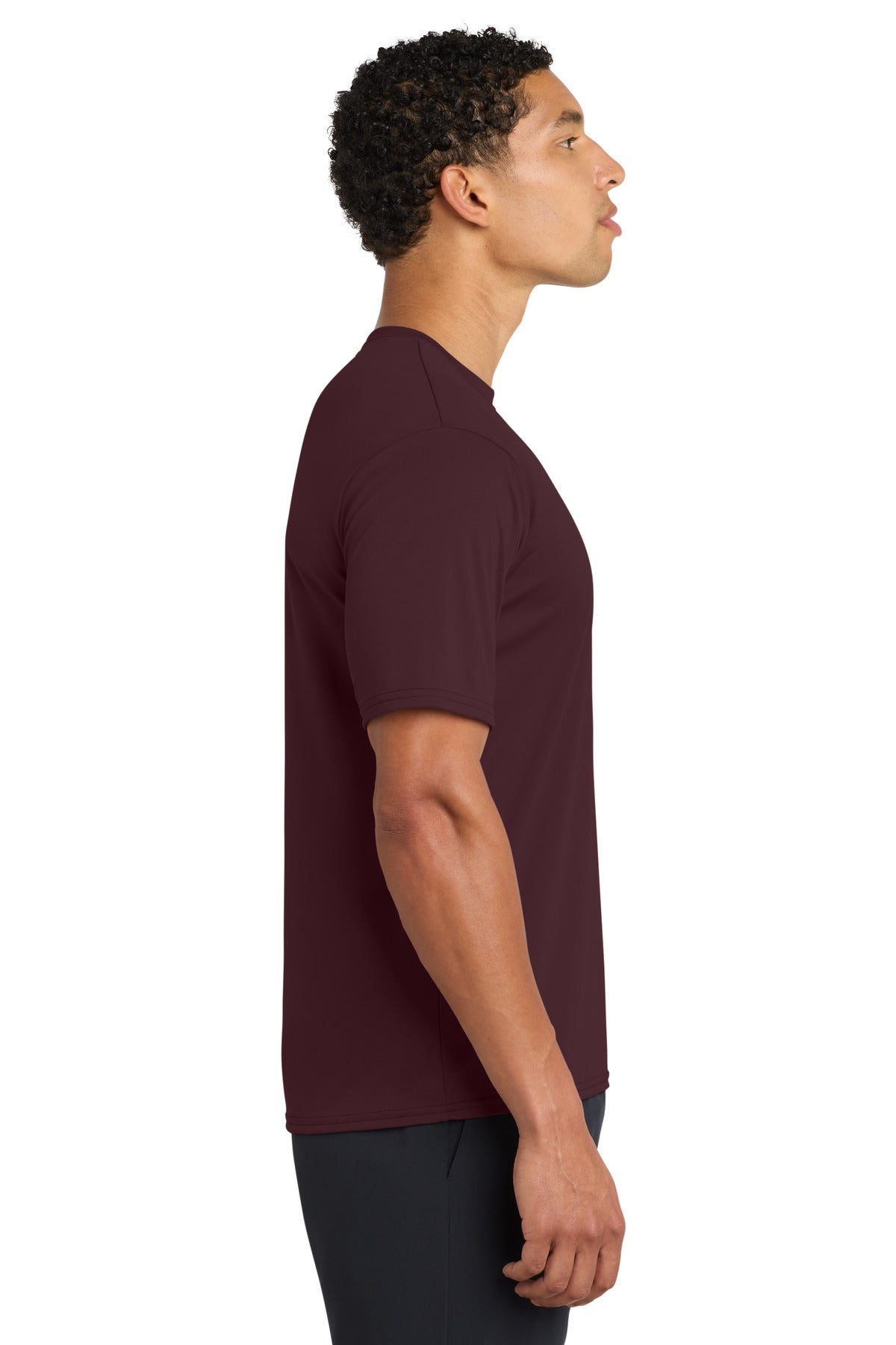 Ath Maroon Port & Company Performance Tee. PC380
