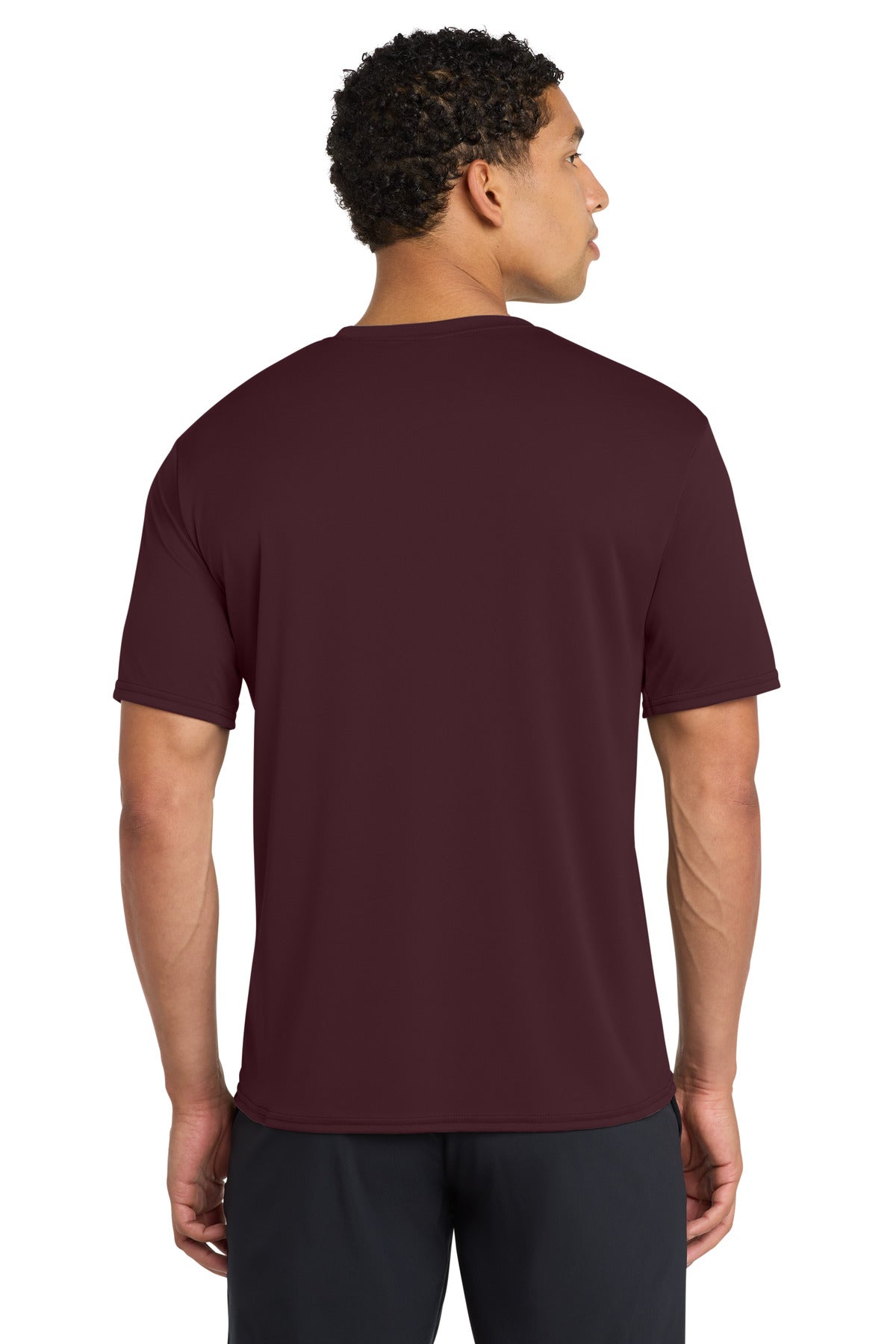 Ath Maroon Port & Company Performance Tee. PC380