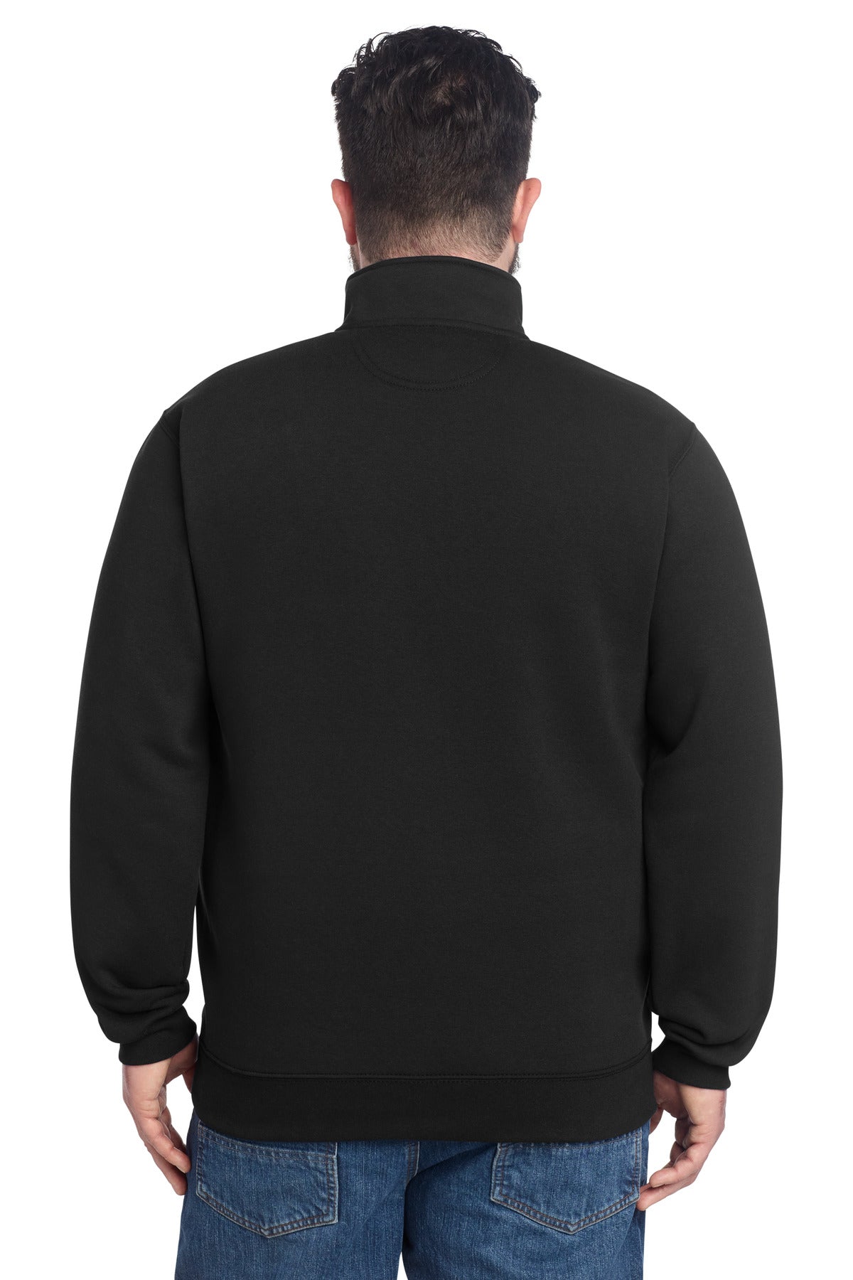 Black Carhartt Midweight 1/4-Zip Mock Neck Sweatshirt CT105294