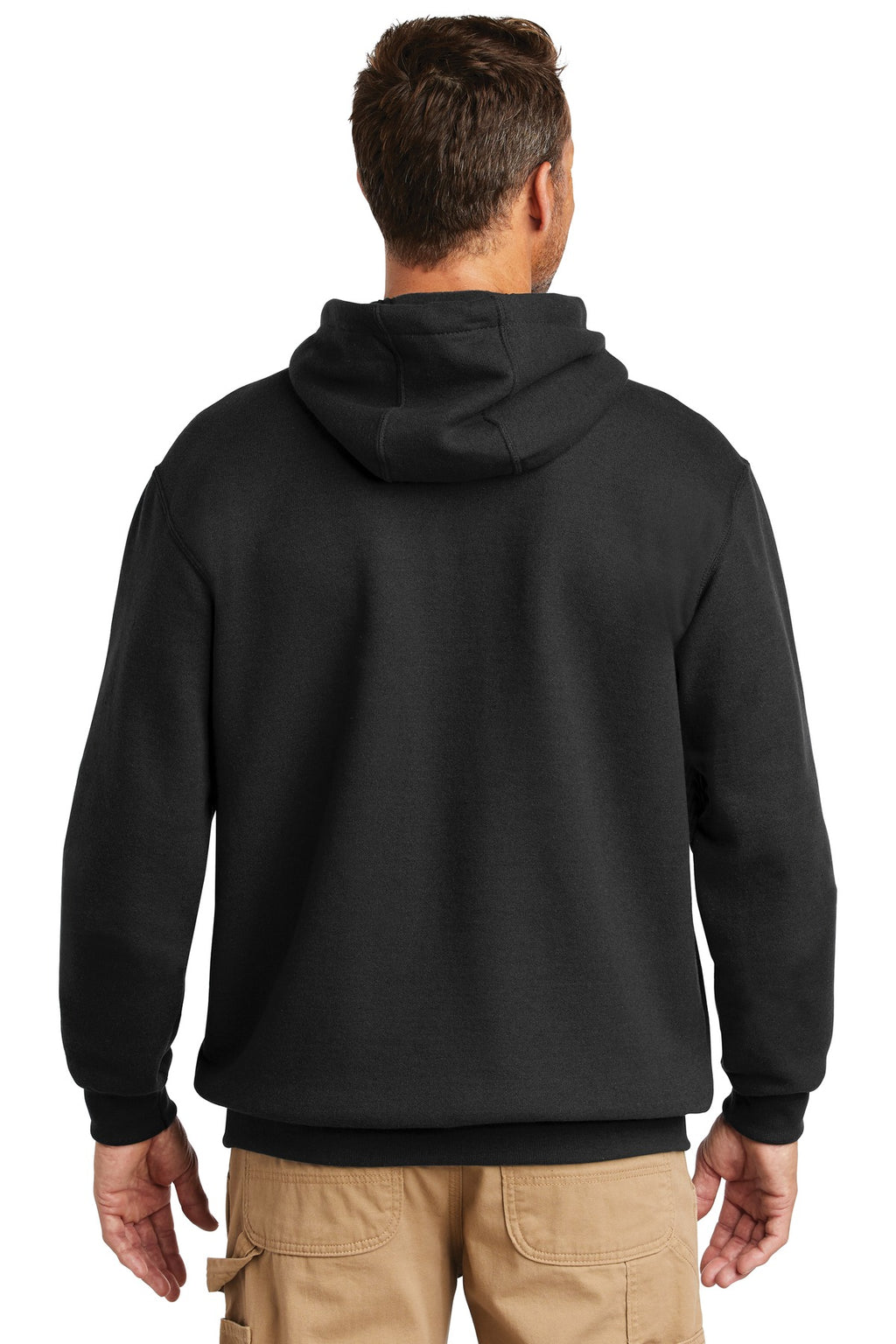 Black Carhartt Midweight Hooded Sweatshirt. CTK121