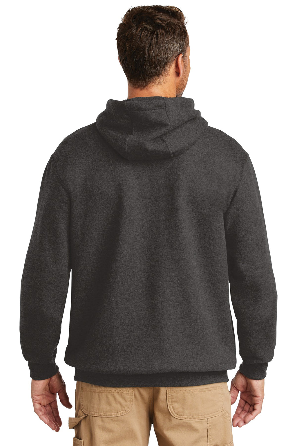 Carbon Heather Carhartt Midweight Hooded Sweatshirt. CTK121