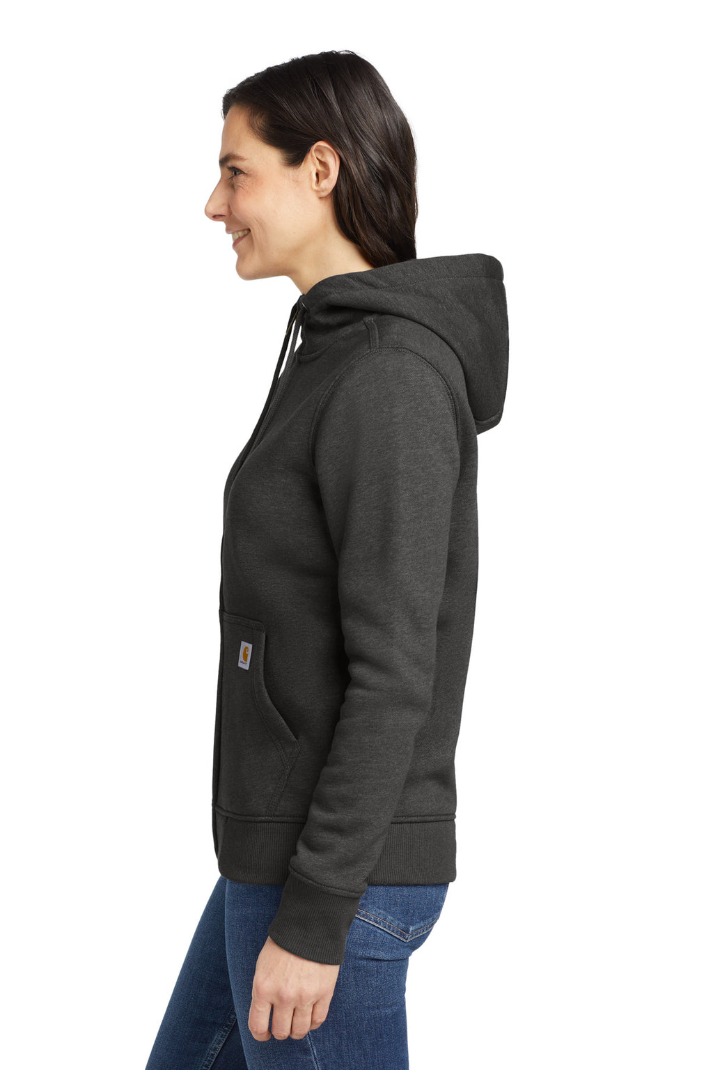 Carbon Heather Carhartt Women's Clarksburg Full-Zip Hoodie CT102788