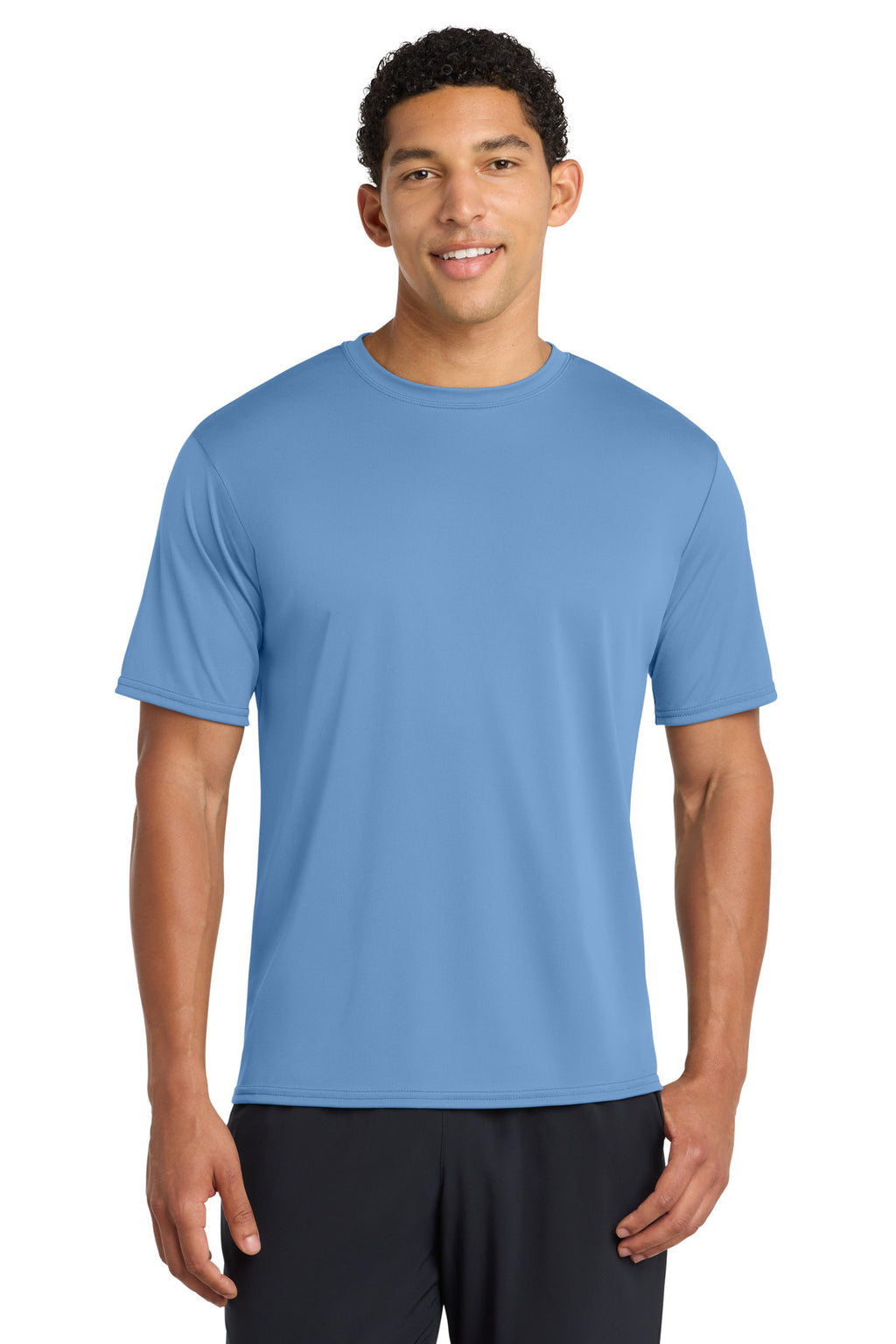 Carolina Blue Port & Company Performance Tee. PC380