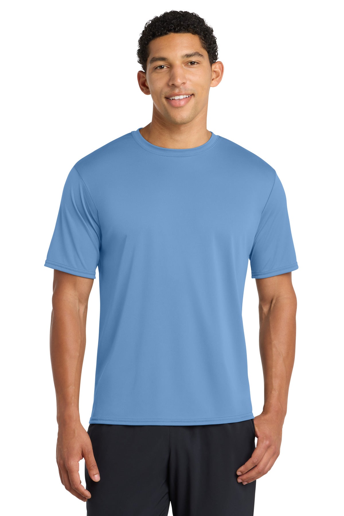 Carolina Blue Port & Company Performance Tee. PC380