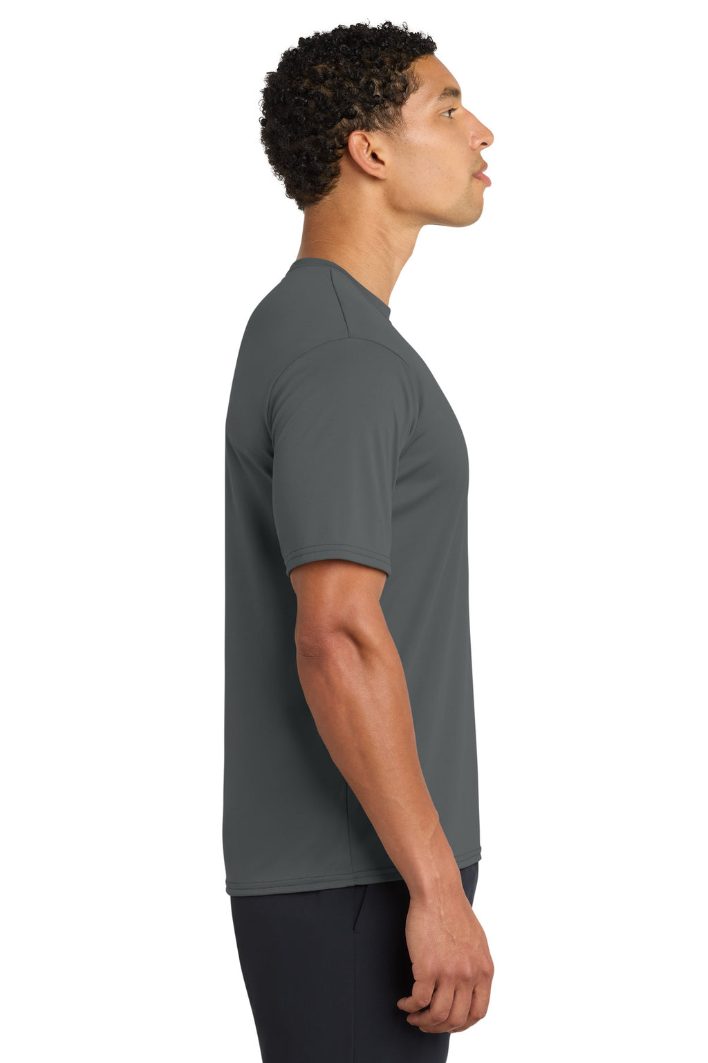 Charcoal Port & Company Performance Tee. PC380