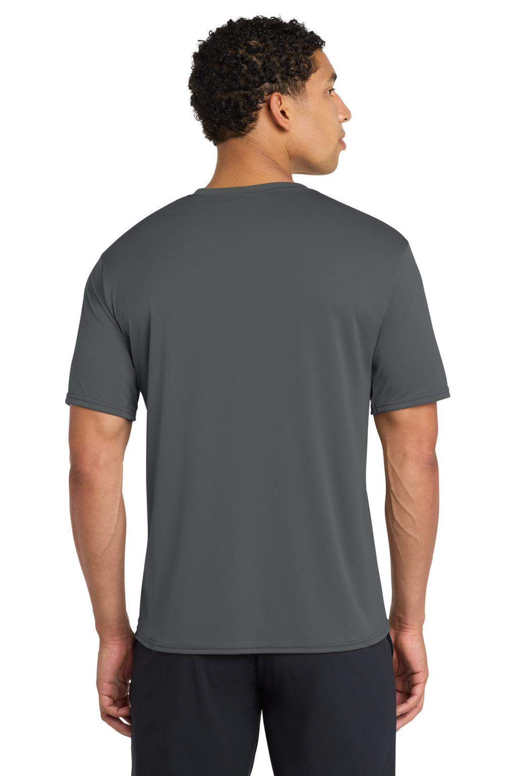 Charcoal Port & Company Performance Tee. PC380