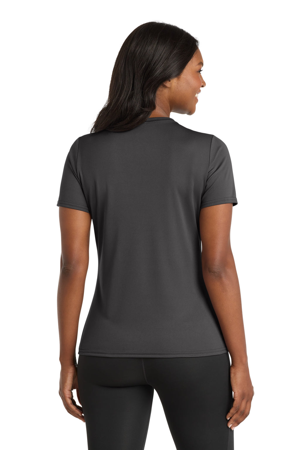 Charcoal Port & Company Women's Performance Tee. LPC380