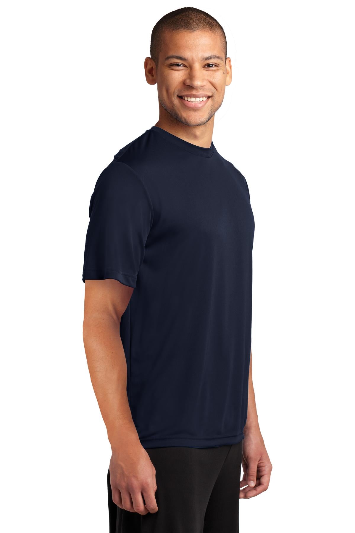 Deep Navy Port & Company Performance Tee. PC380