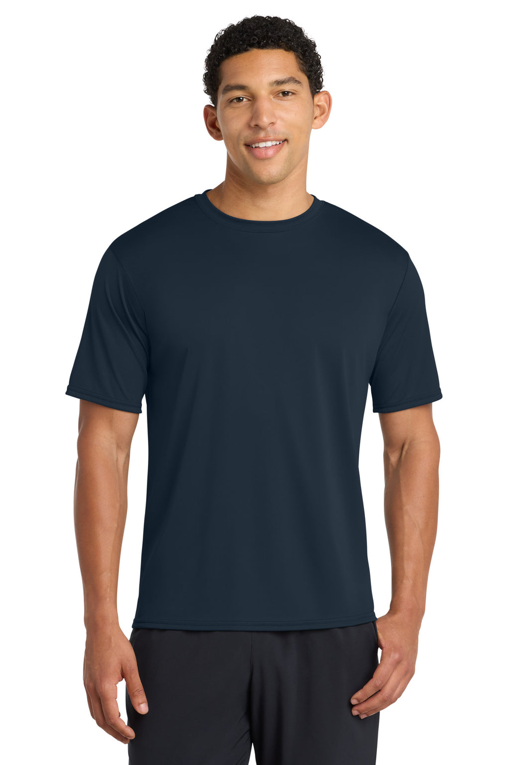 Deep Navy Port & Company Performance Tee. PC380