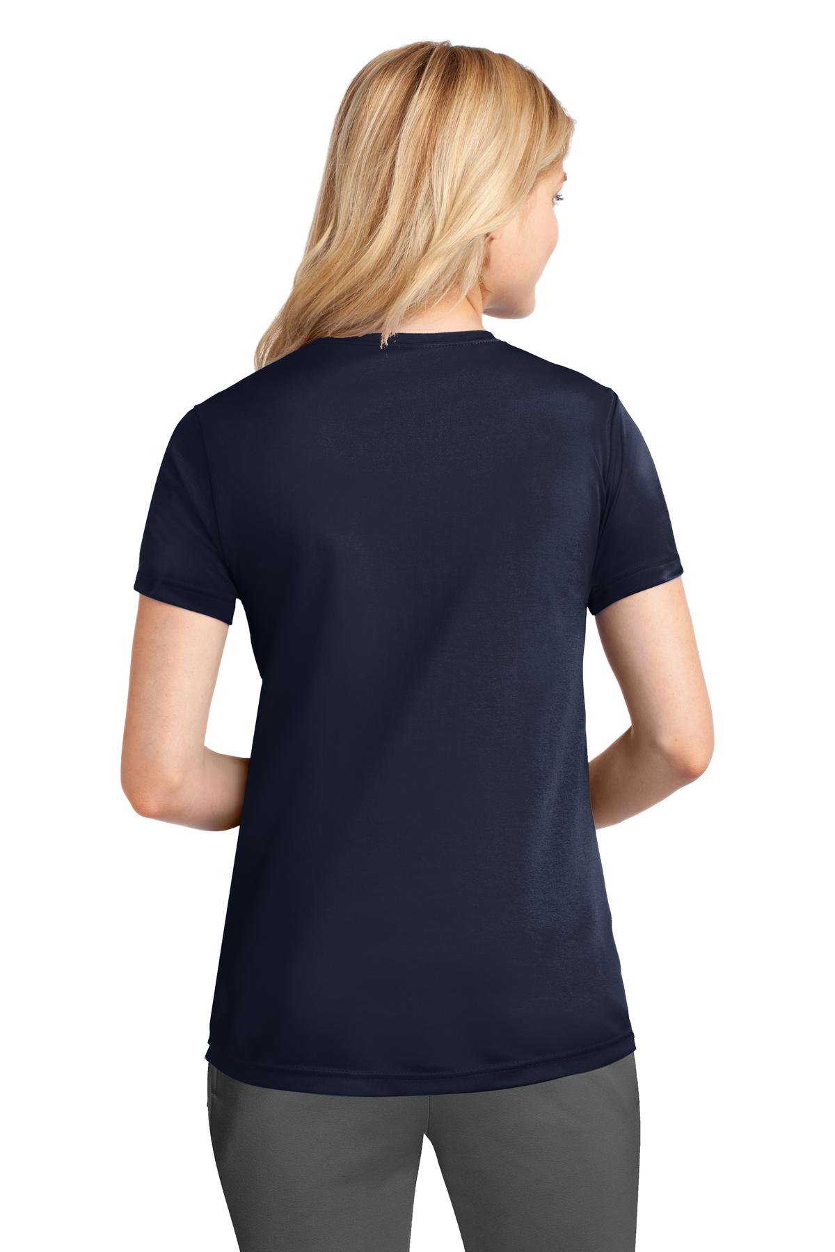 Deep Navy Port & Company Women's Performance Tee. LPC380