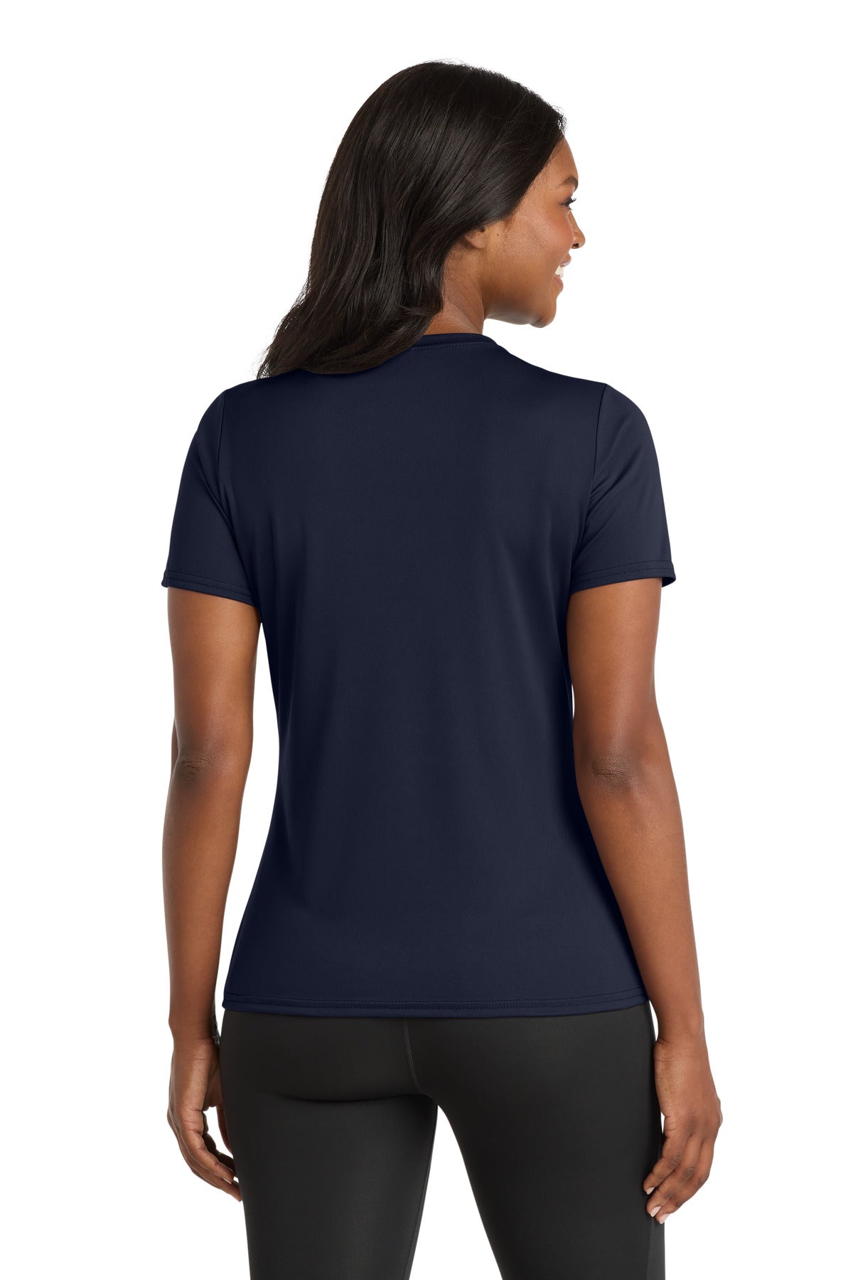 Deep Navy Port & Company Women's Performance Tee. LPC380
