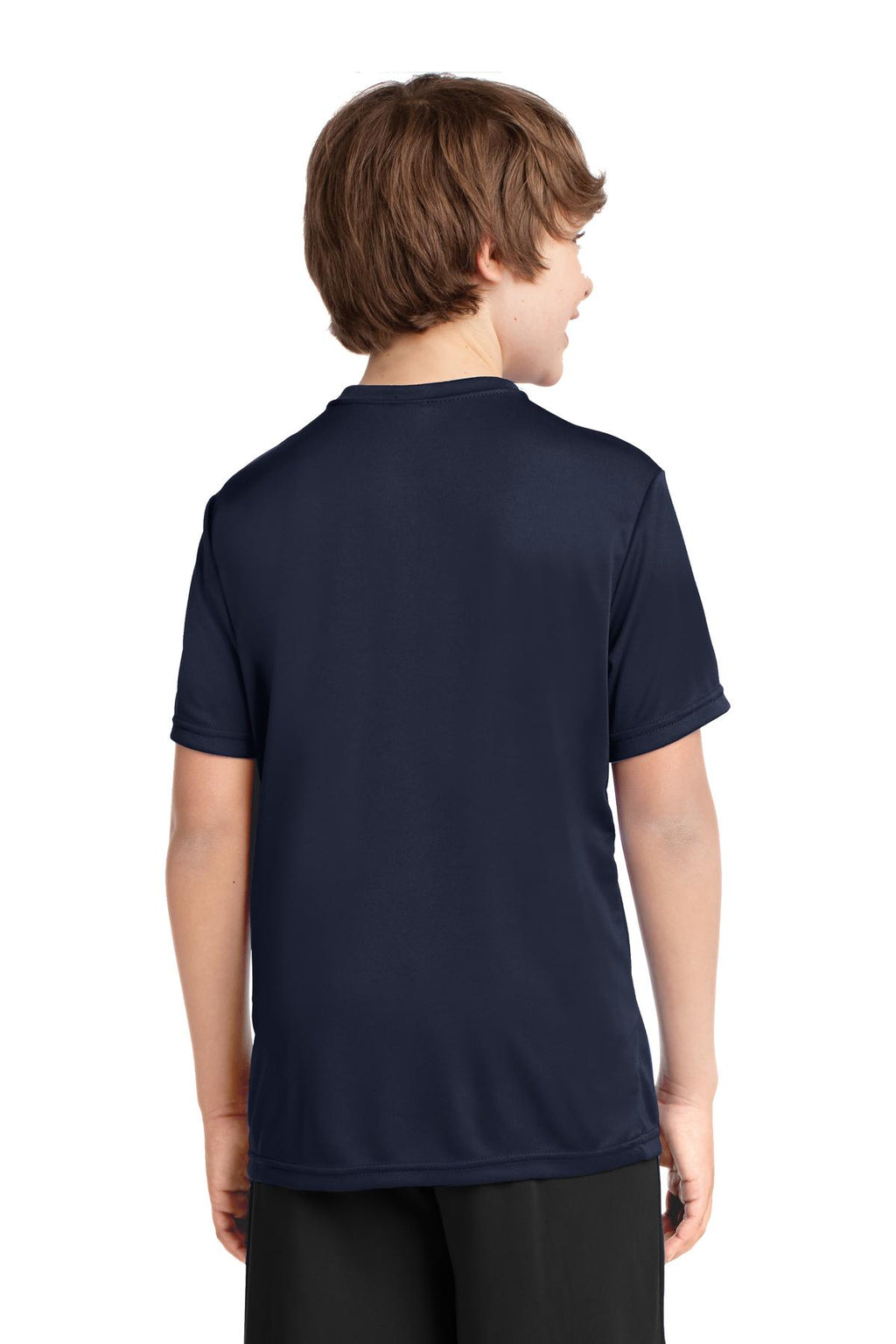 Deep Navy Port & Company Youth Performance Tee. PC380Y