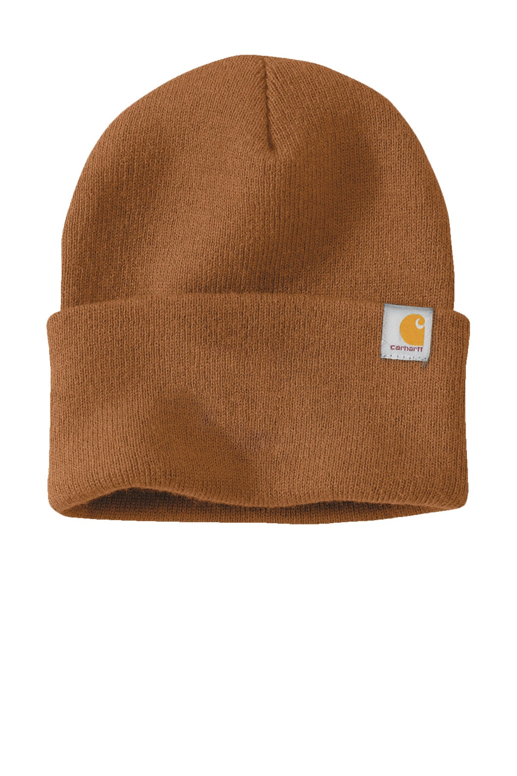 Front View of Carhartt Brown Carhartt Watch Cap 2.0 CT104597
