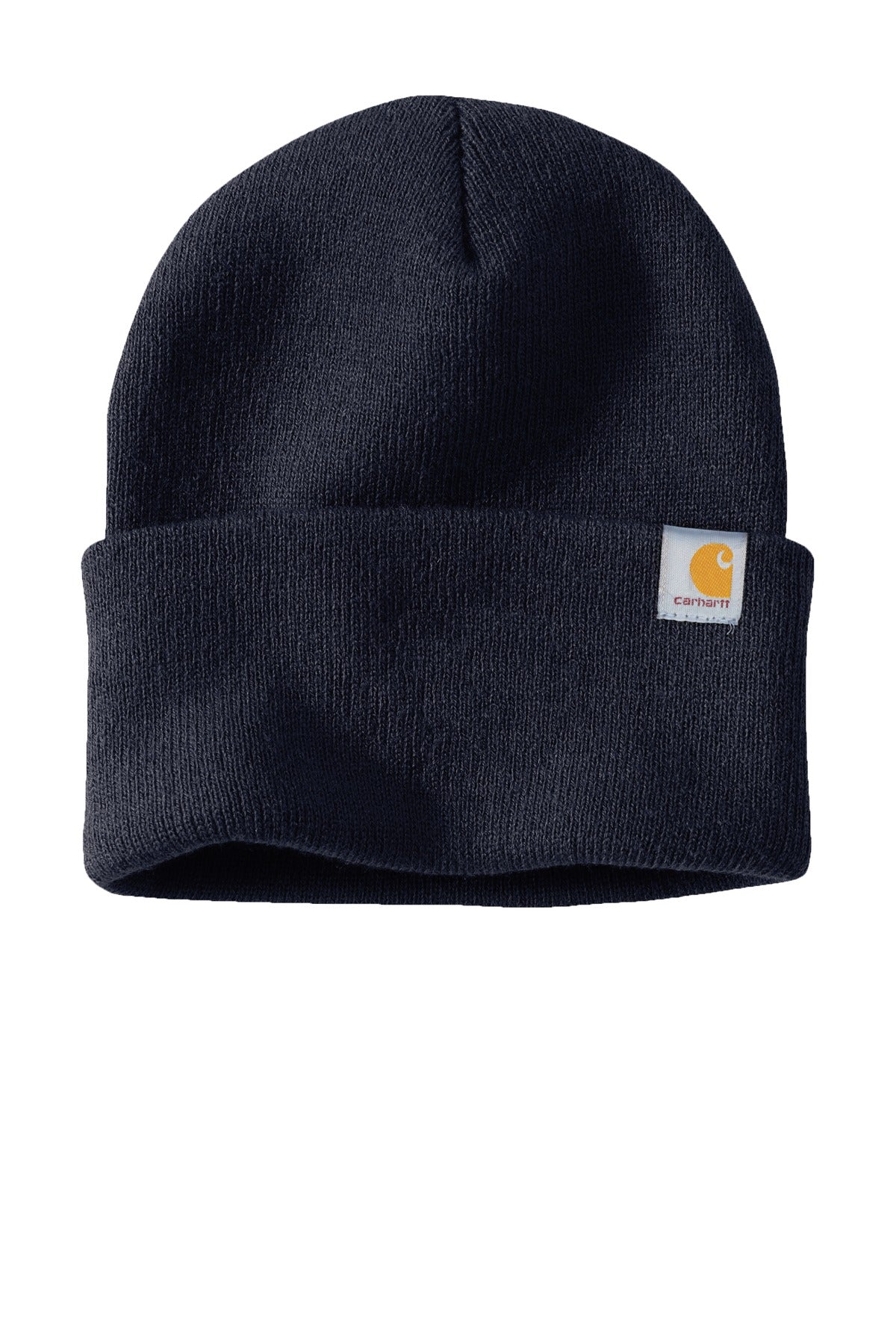 Front View of Navy Carhartt Watch Cap 2.0 CT104597