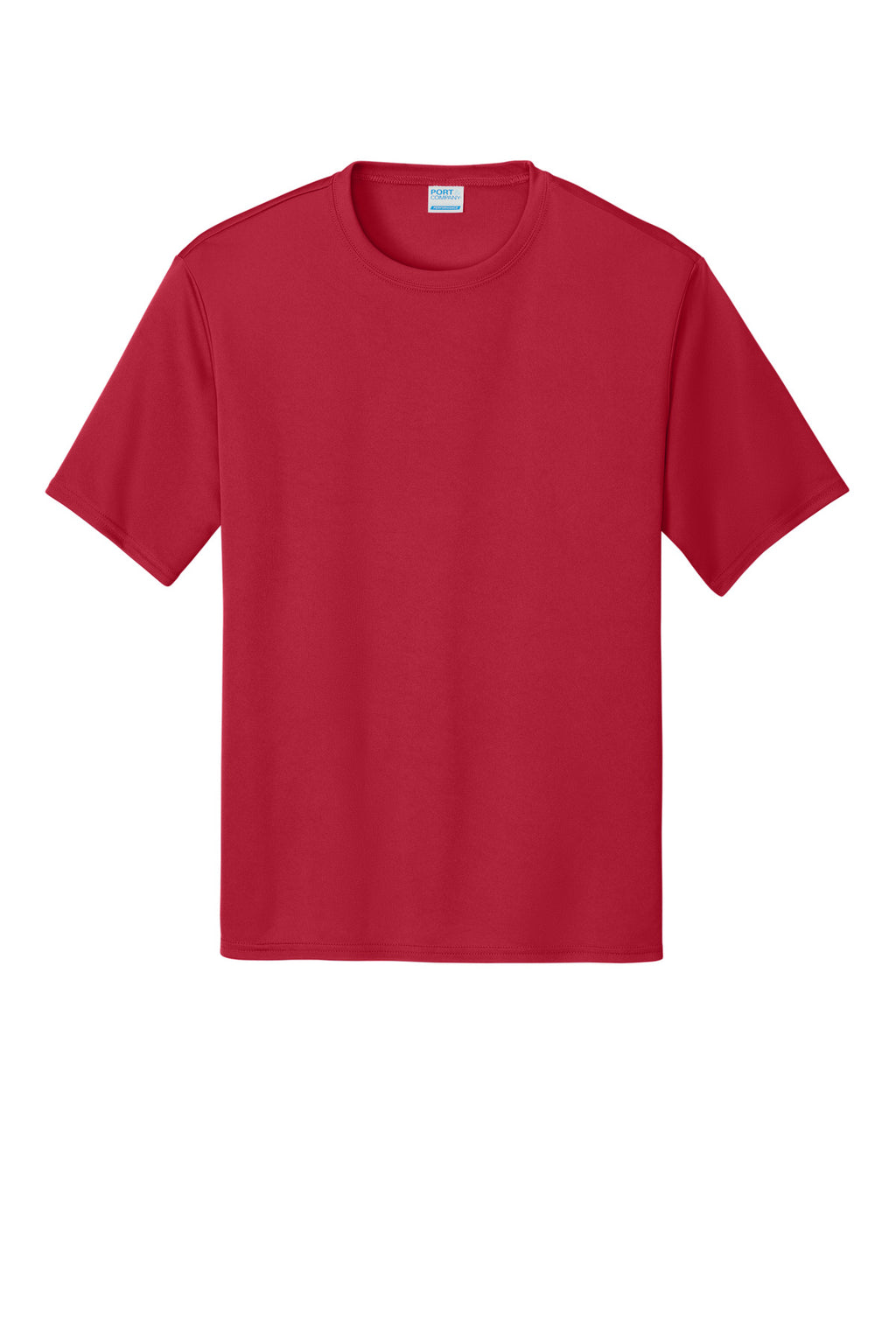 Front View of Red Port & Company Performance Tee. PC380