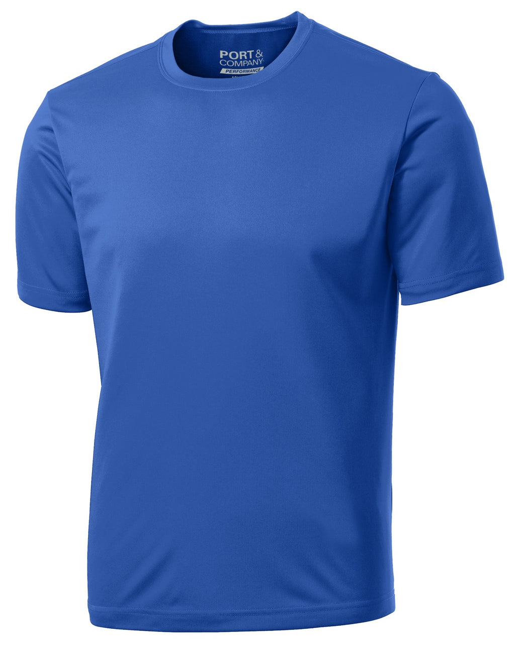 Front View of Royal Port & Company Performance Tee. PC380