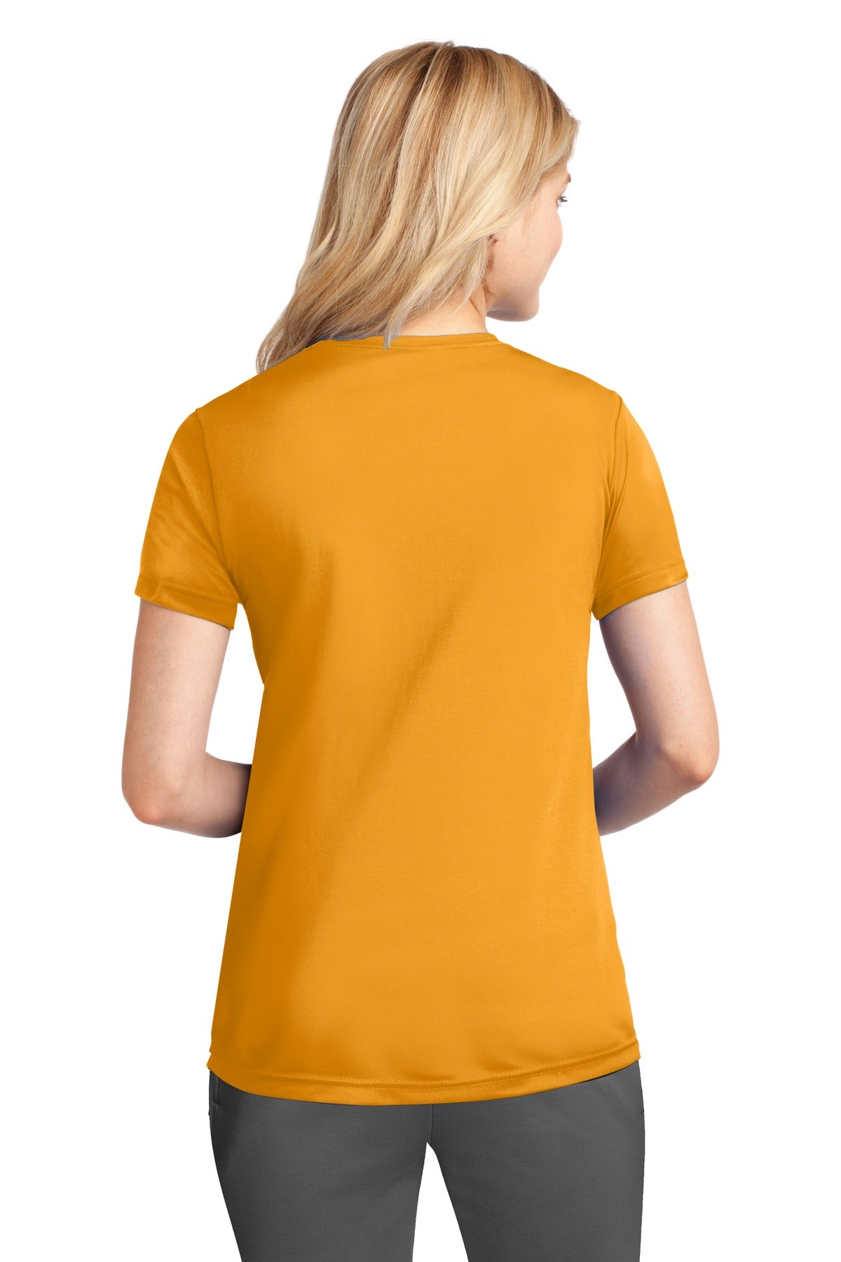 Gold Port & Company Women's Performance Tee. LPC380