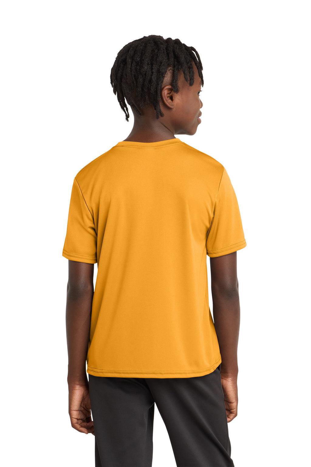 Gold Port & Company Youth Performance Tee. PC380Y