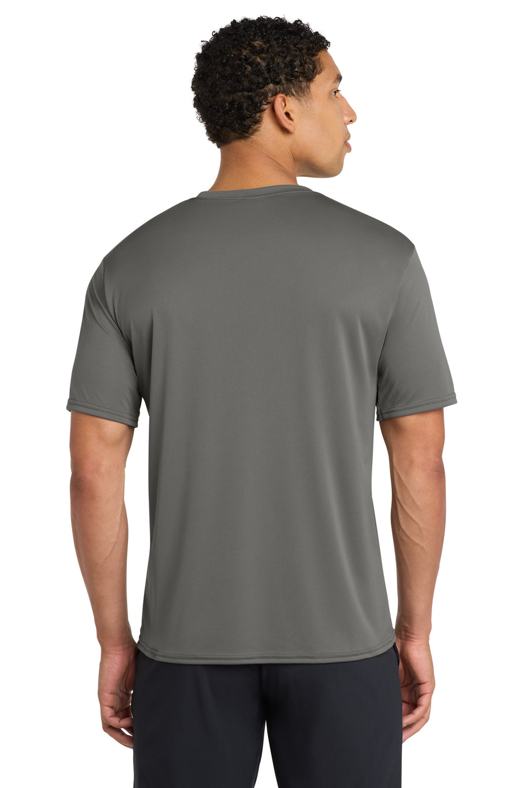 Grey Concrete Port & Company Performance Tee. PC380
