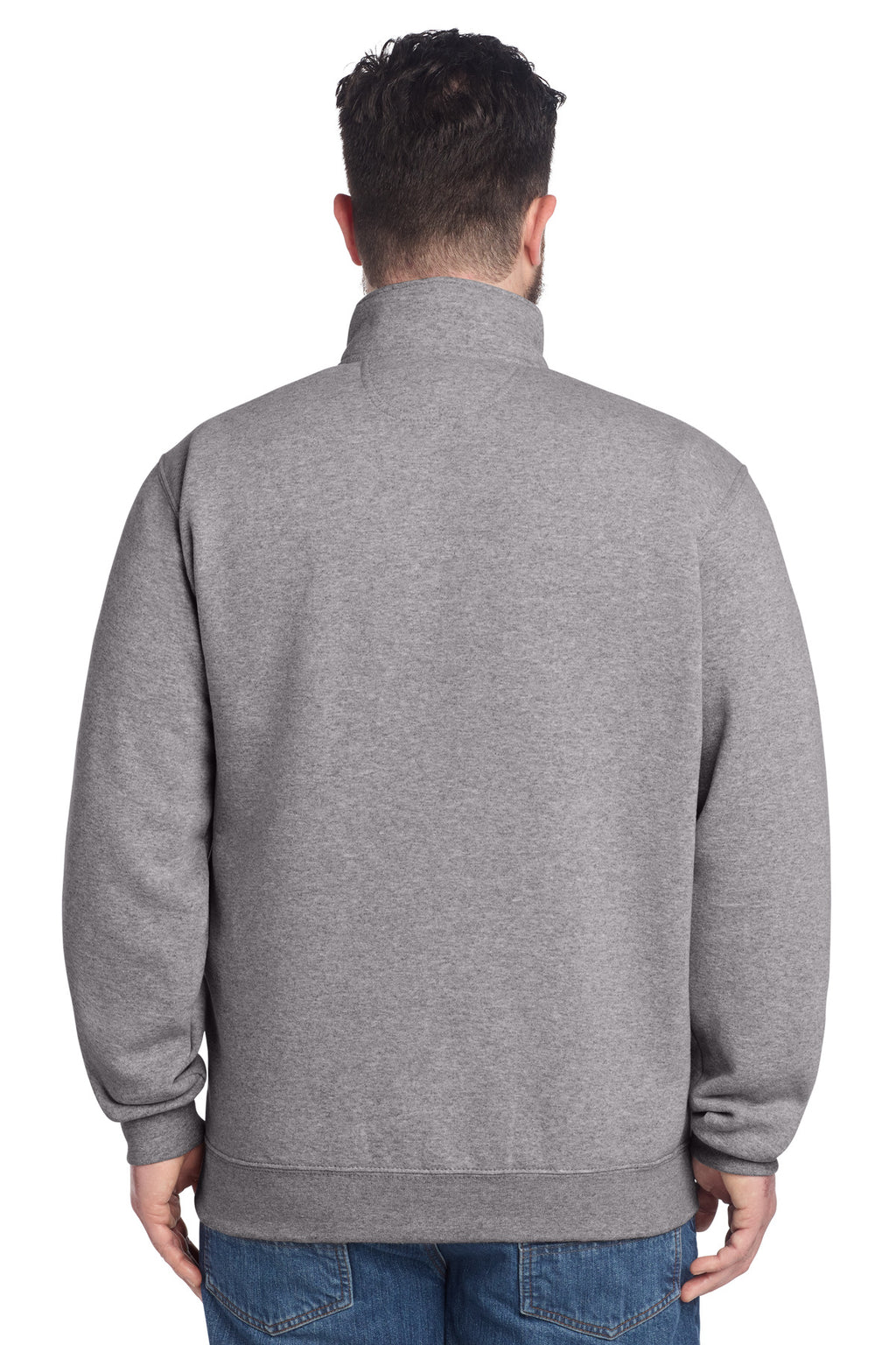 HthrGrey Carhartt Midweight 1/4-Zip Mock Neck Sweatshirt CT105294