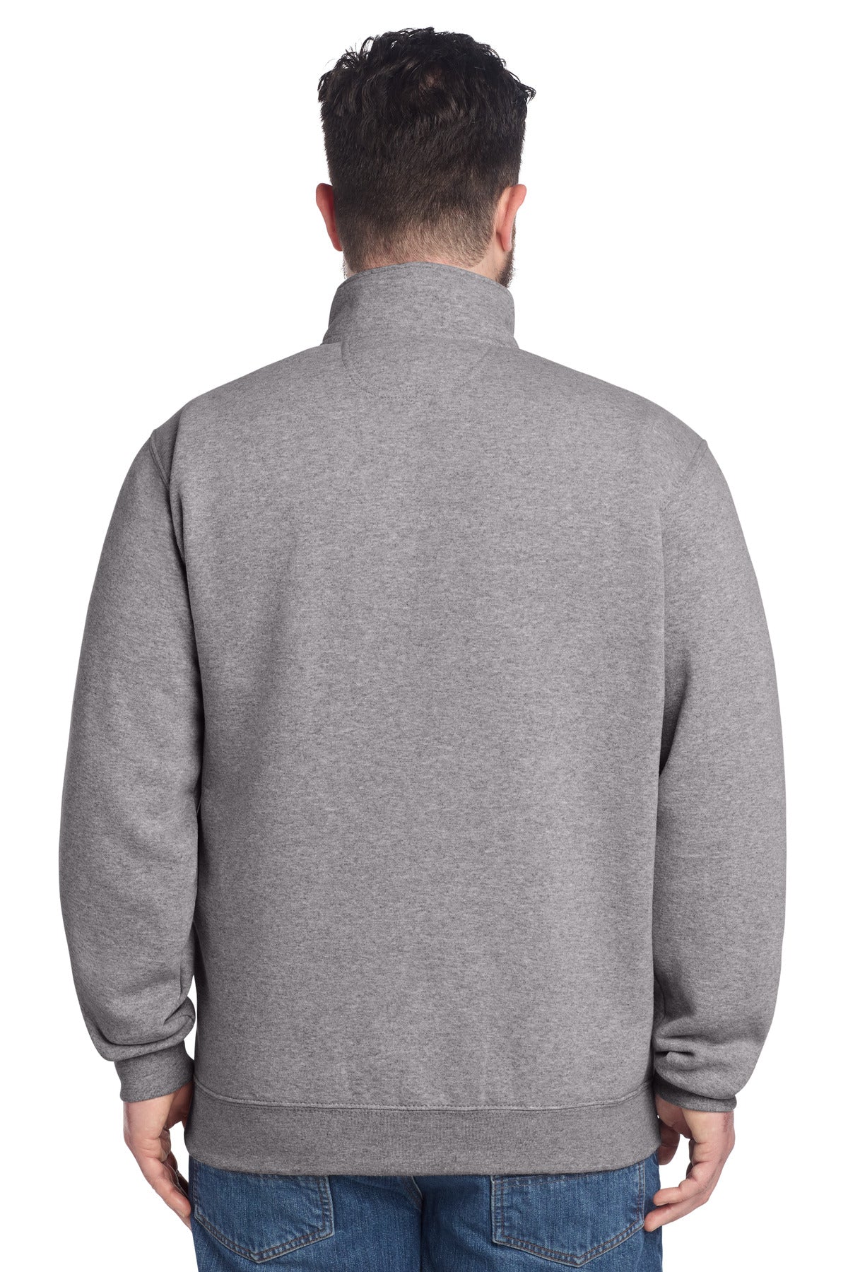 HthrGrey Carhartt Midweight 1/4-Zip Mock Neck Sweatshirt CT105294