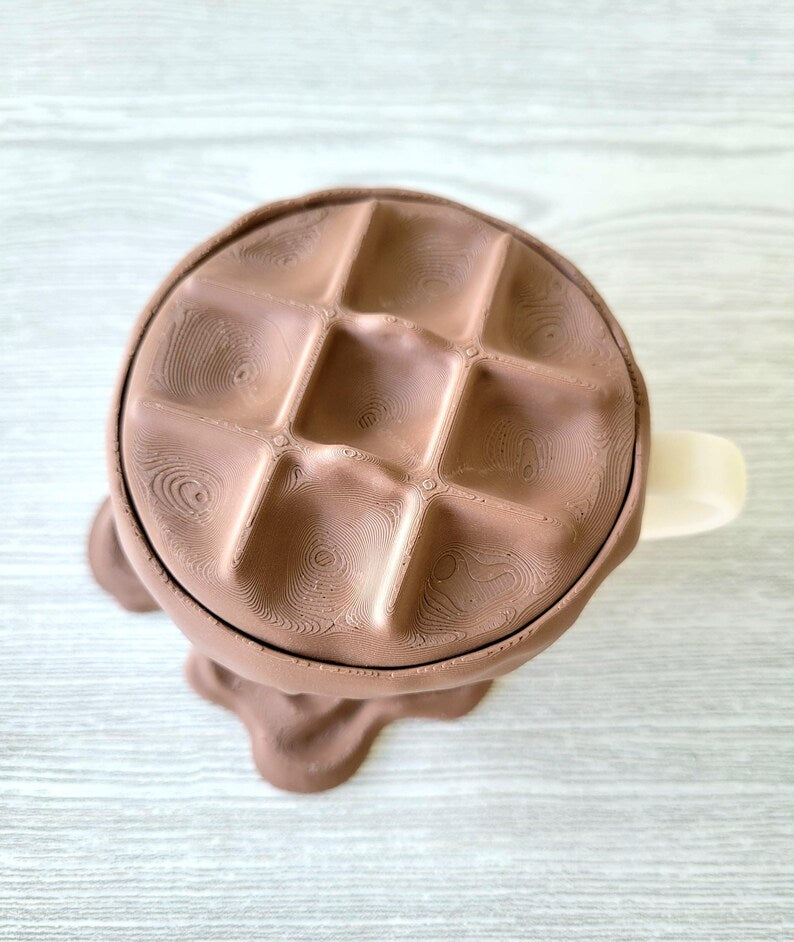 3D Printed Hot Cocoa Tic Tac Toe Game: Desk Decor, Family Gift Christmas Gift