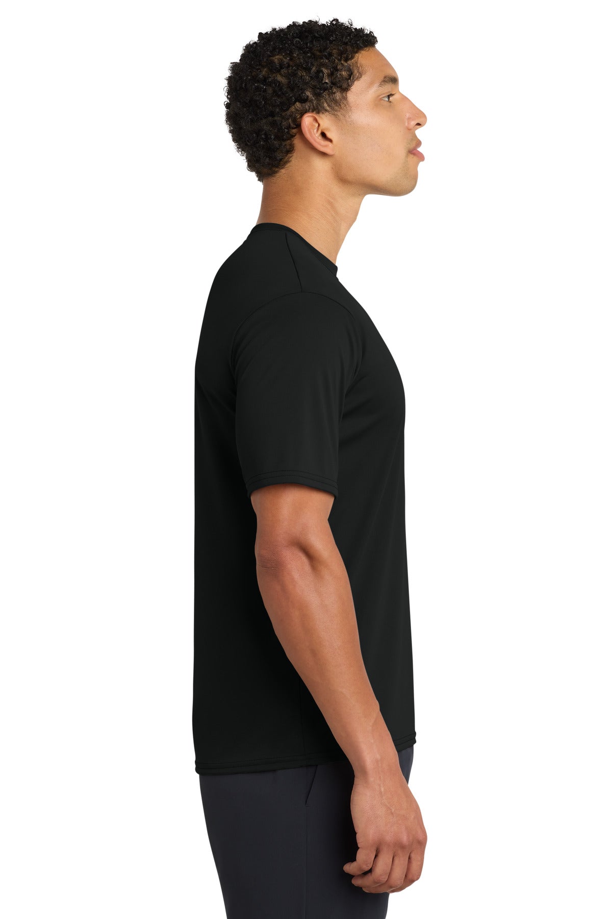 Jet Black Port & Company Performance Tee. PC380