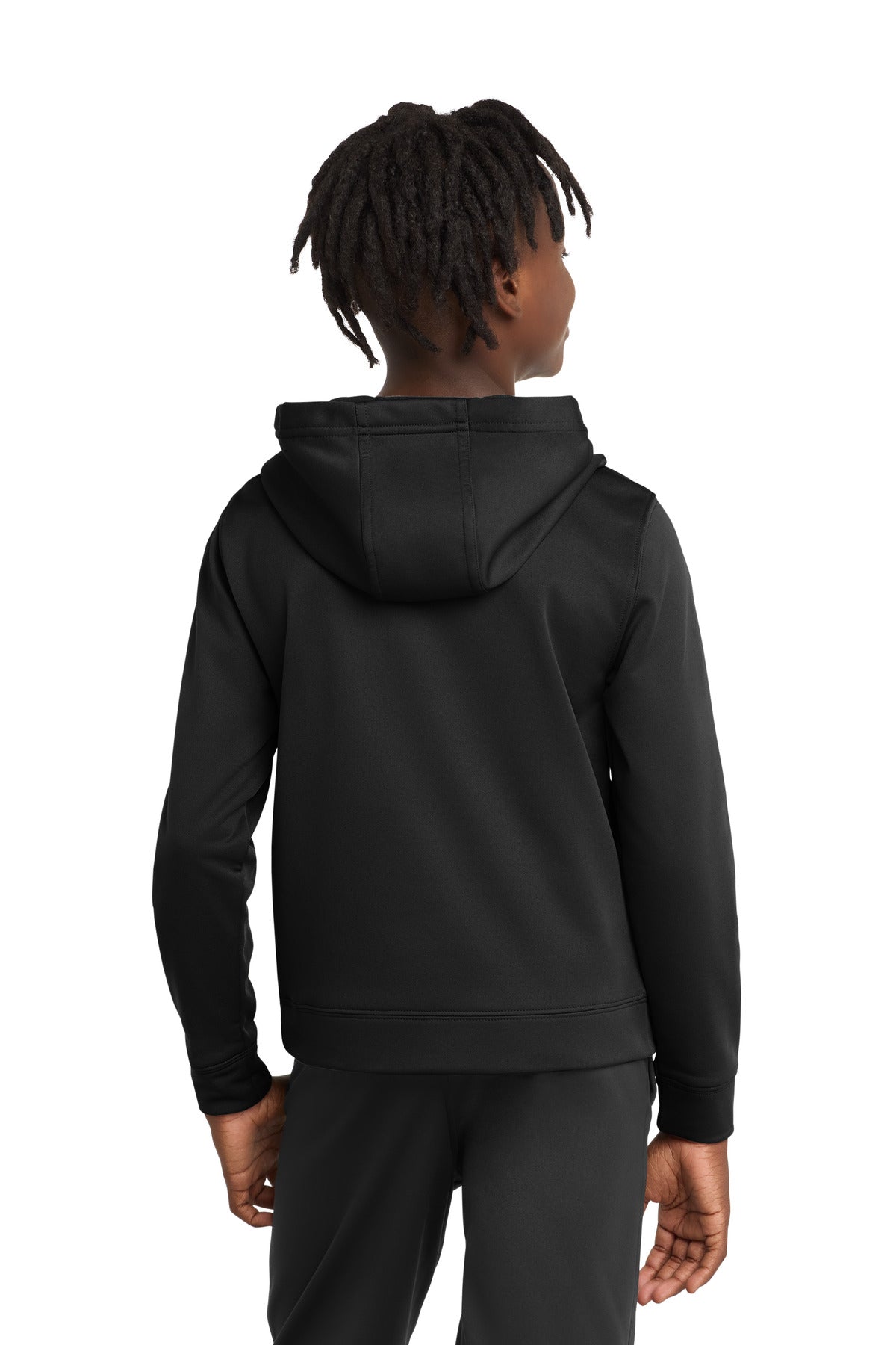 Jet Black Port & Company Youth Performance Fleece Pullover Hooded Sweatshirt. PC590YH