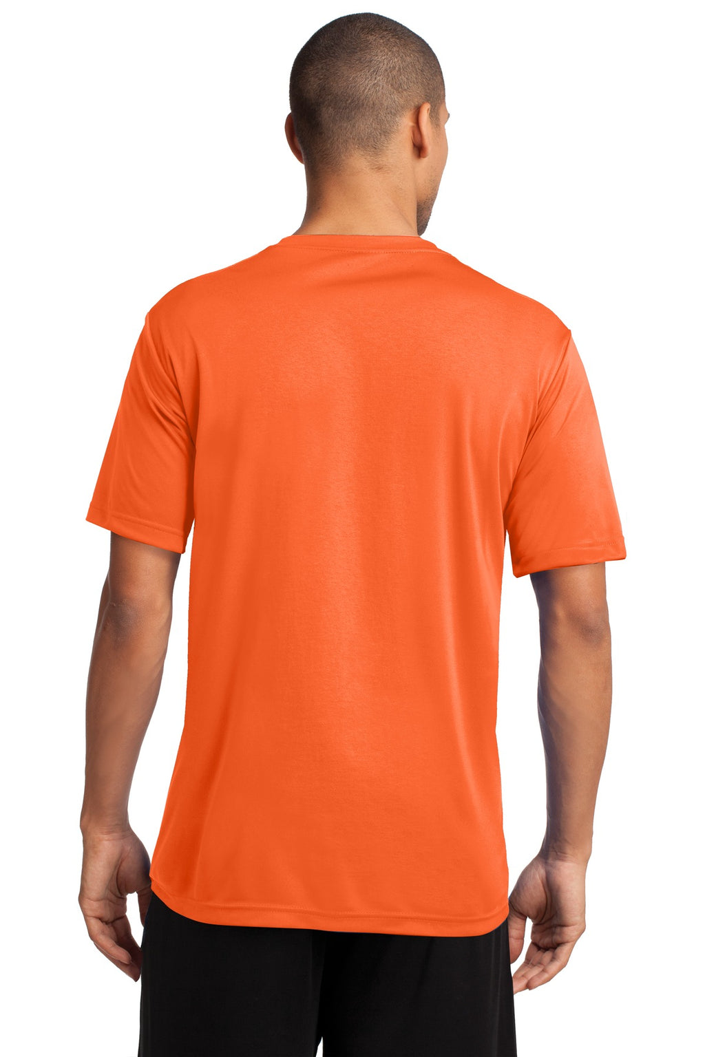 Neon Orange Port & Company Performance Tee. PC380