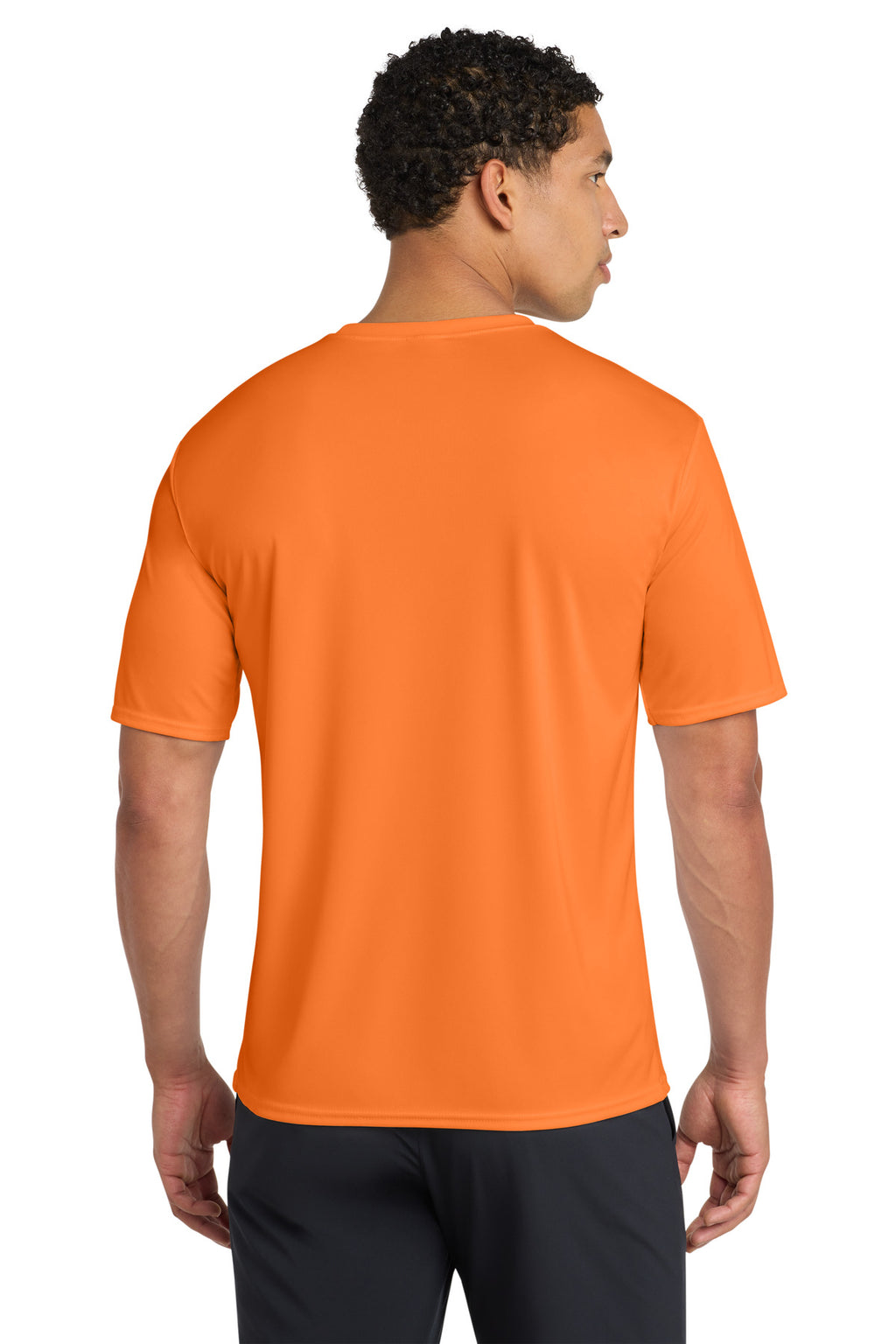 Neon Orange Port & Company Performance Tee. PC380