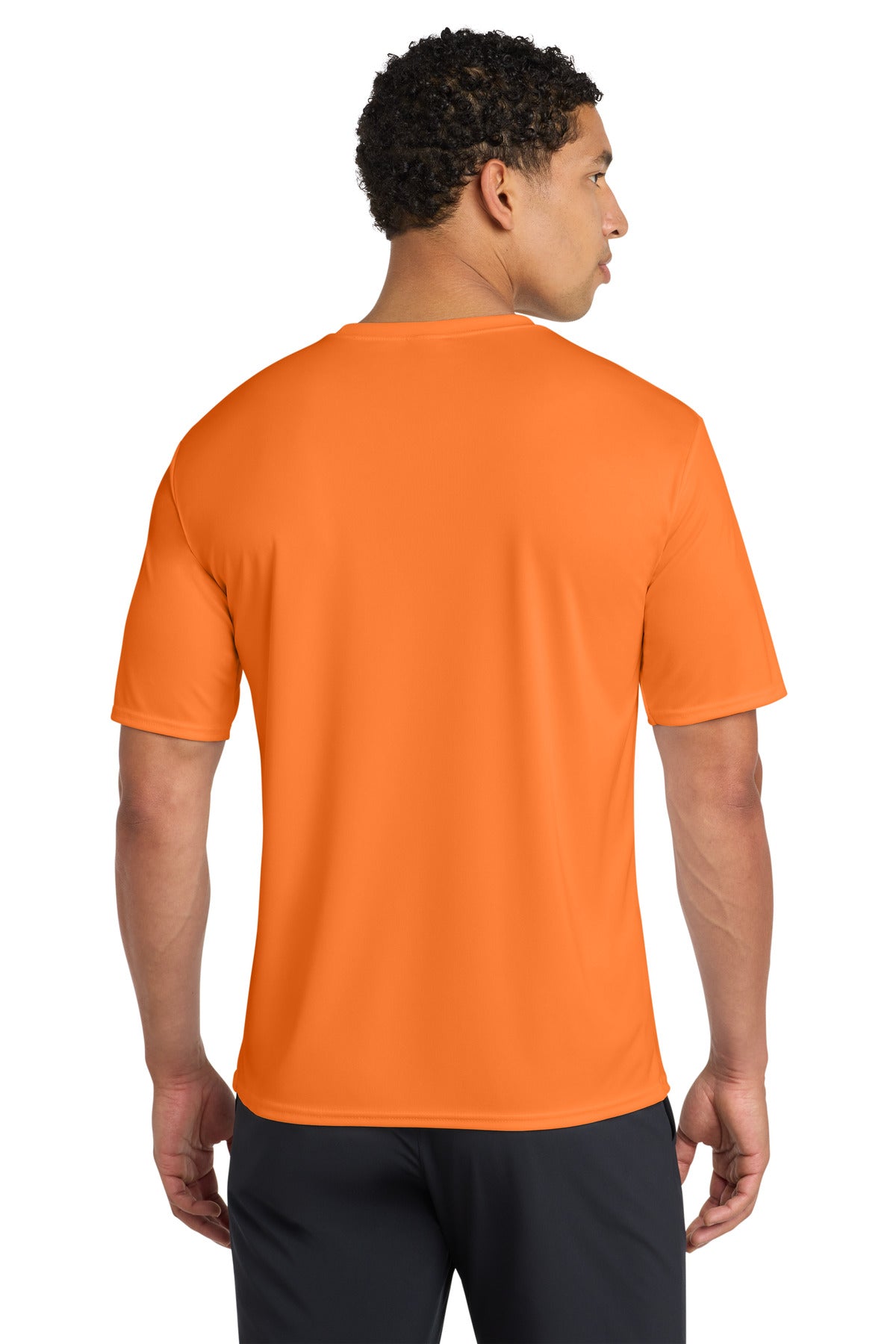 Neon Orange Port & Company Performance Tee. PC380