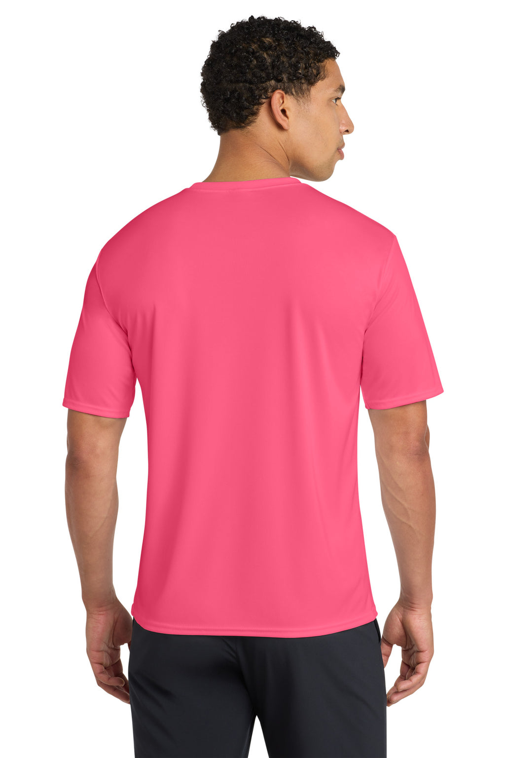 Neon Pink Port & Company Performance Tee. PC380