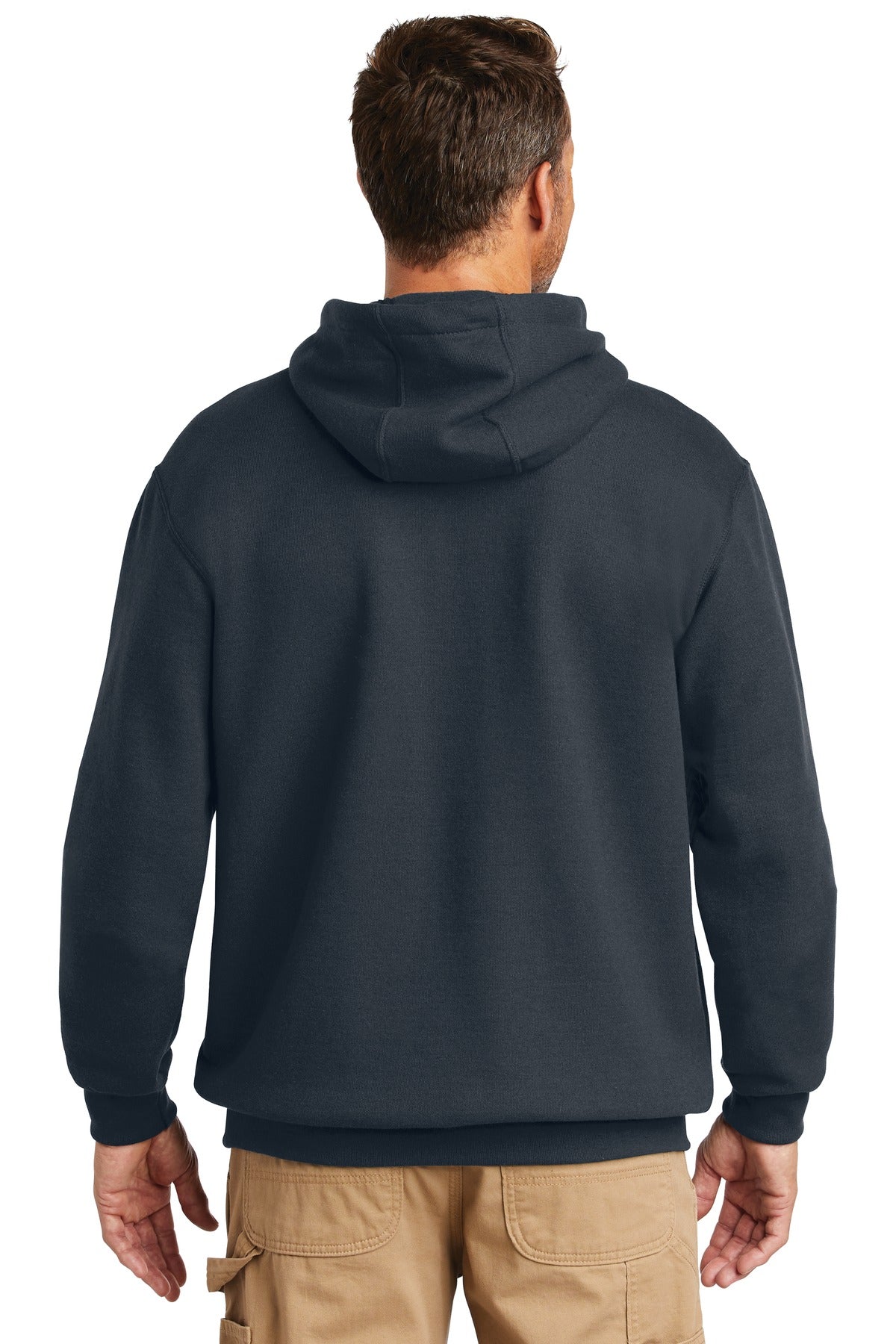 New Navy Carhartt Midweight Hooded Sweatshirt. CTK121