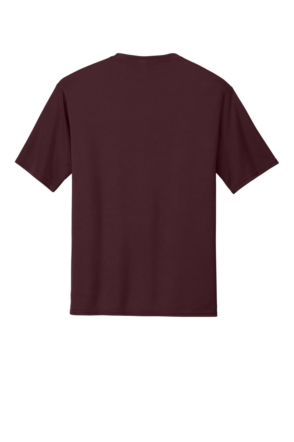 Rear View of Ath Maroon Port & Company Performance Tee. PC380