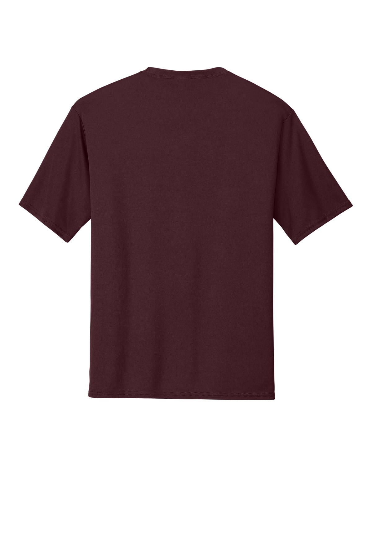 Rear View of Ath Maroon Port & Company Performance Tee. PC380