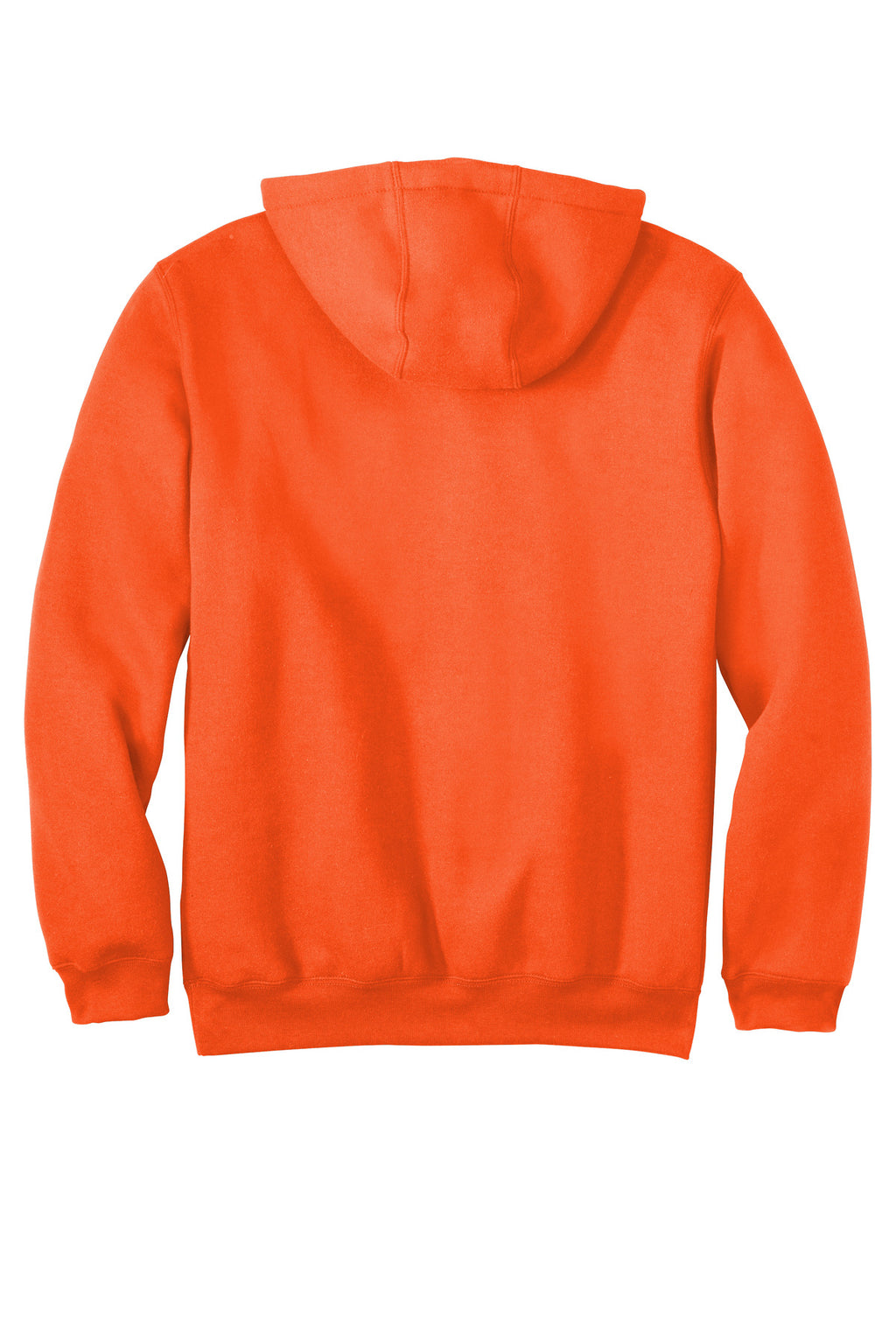 Rear View of BriteOrng Carhartt Midweight Hooded Sweatshirt. CTK121