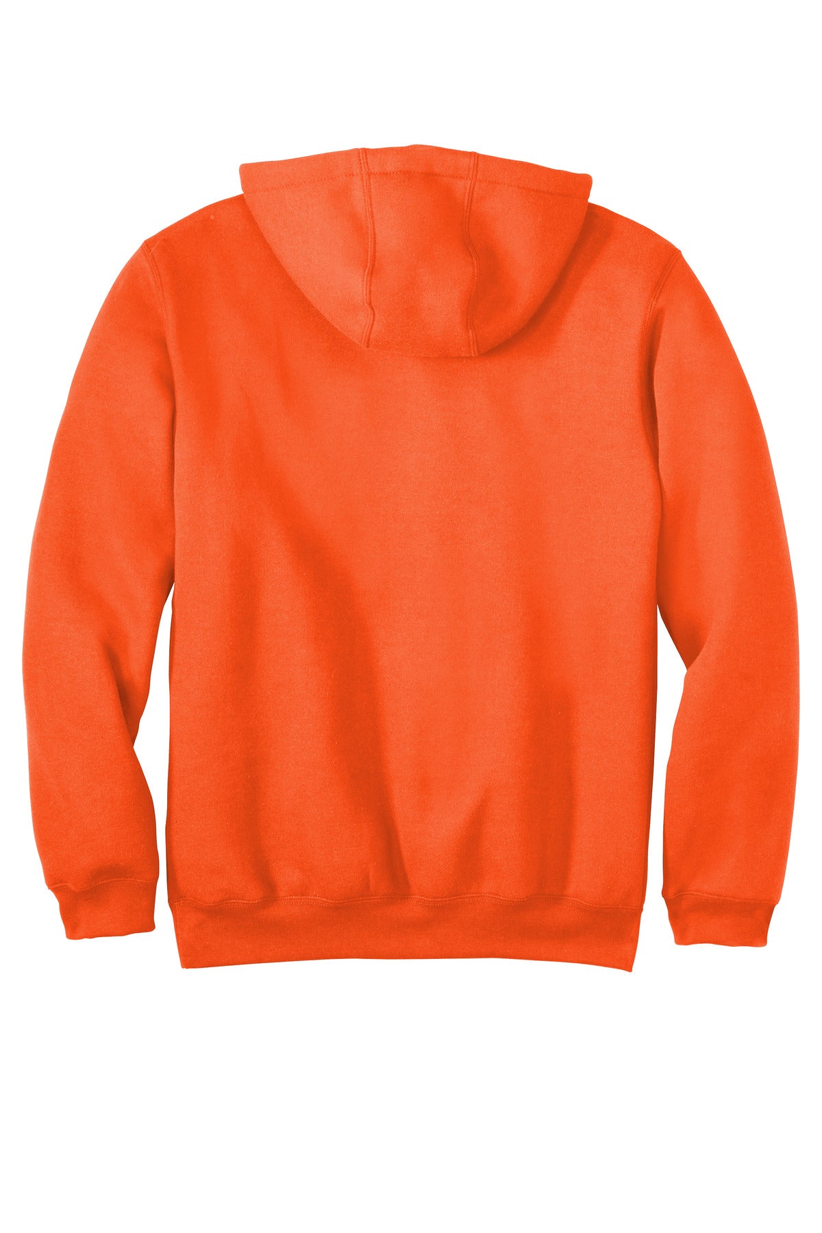 Rear View of BriteOrng Carhartt Midweight Hooded Sweatshirt. CTK121