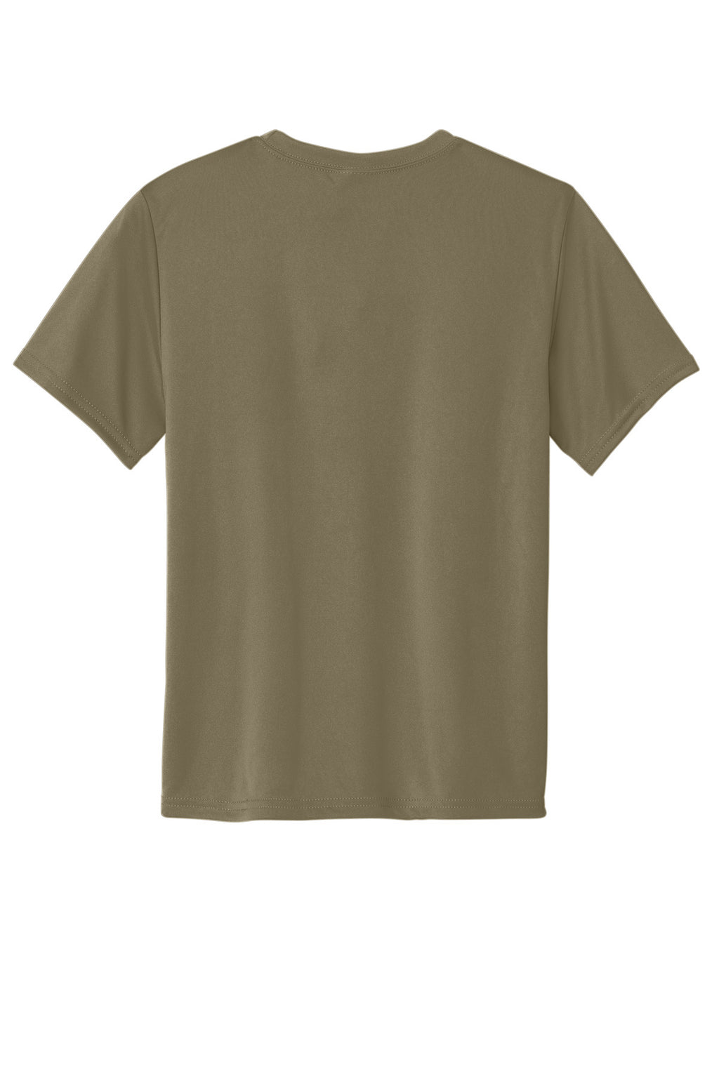 Rear View of CoyoteBrn Port & Company Youth Performance Tee. PC380Y