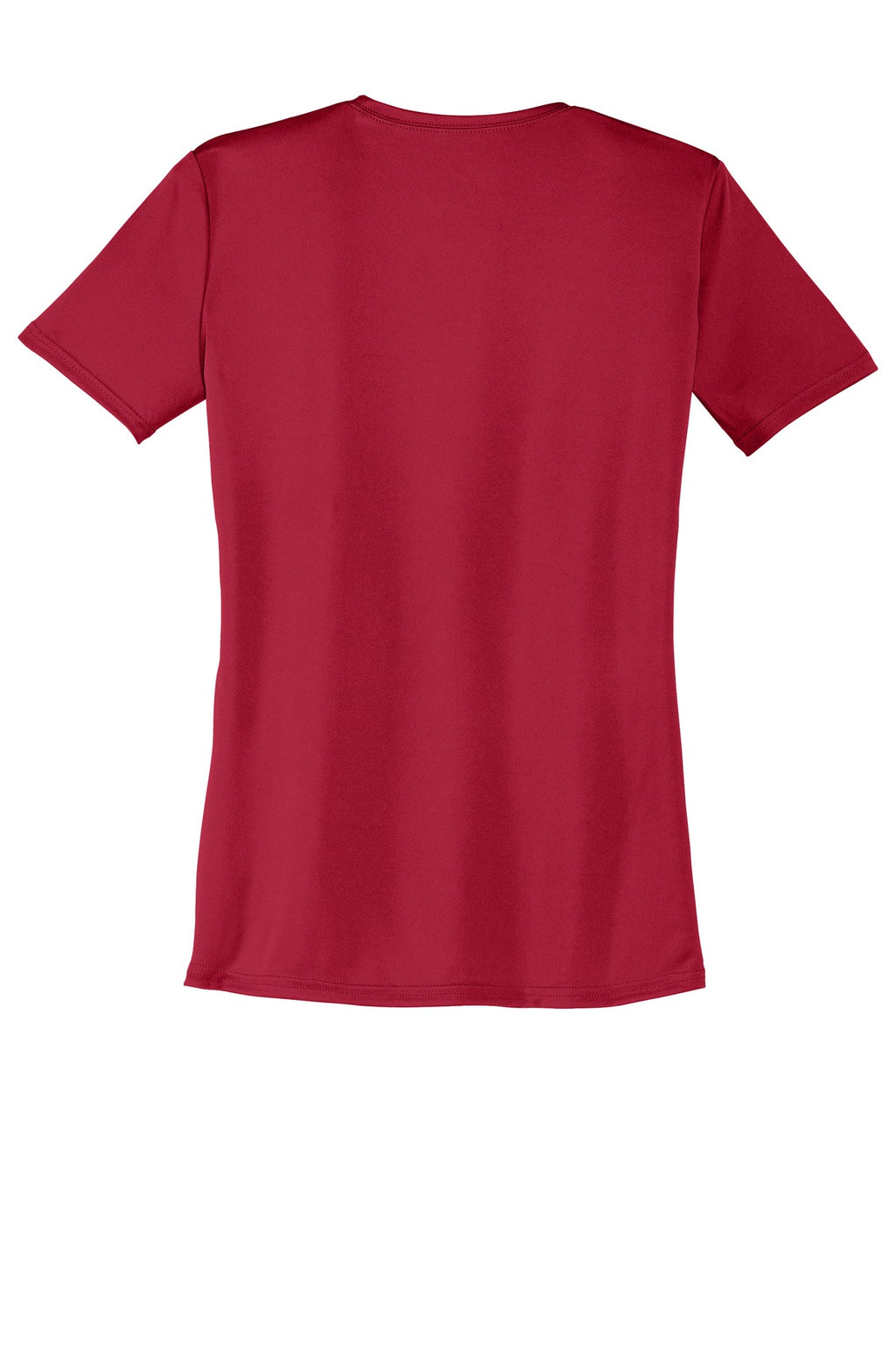 Rear View of Red Port & Company Women's Performance Tee. LPC380
