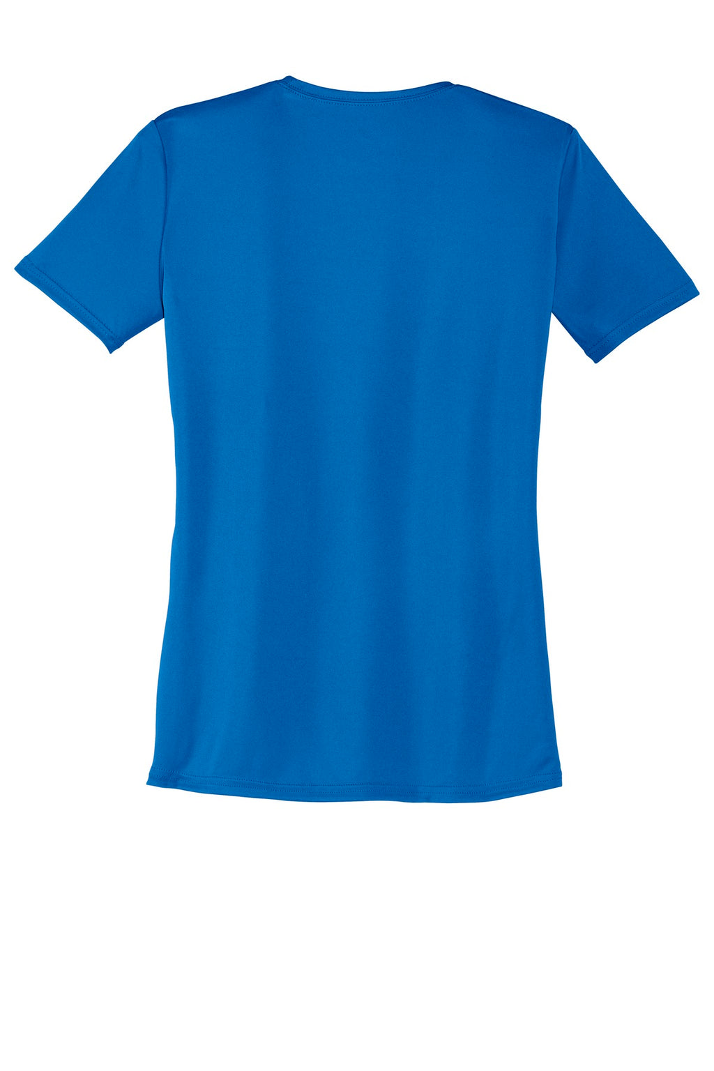 Rear View of Royal Port & Company Women's Performance Tee. LPC380
