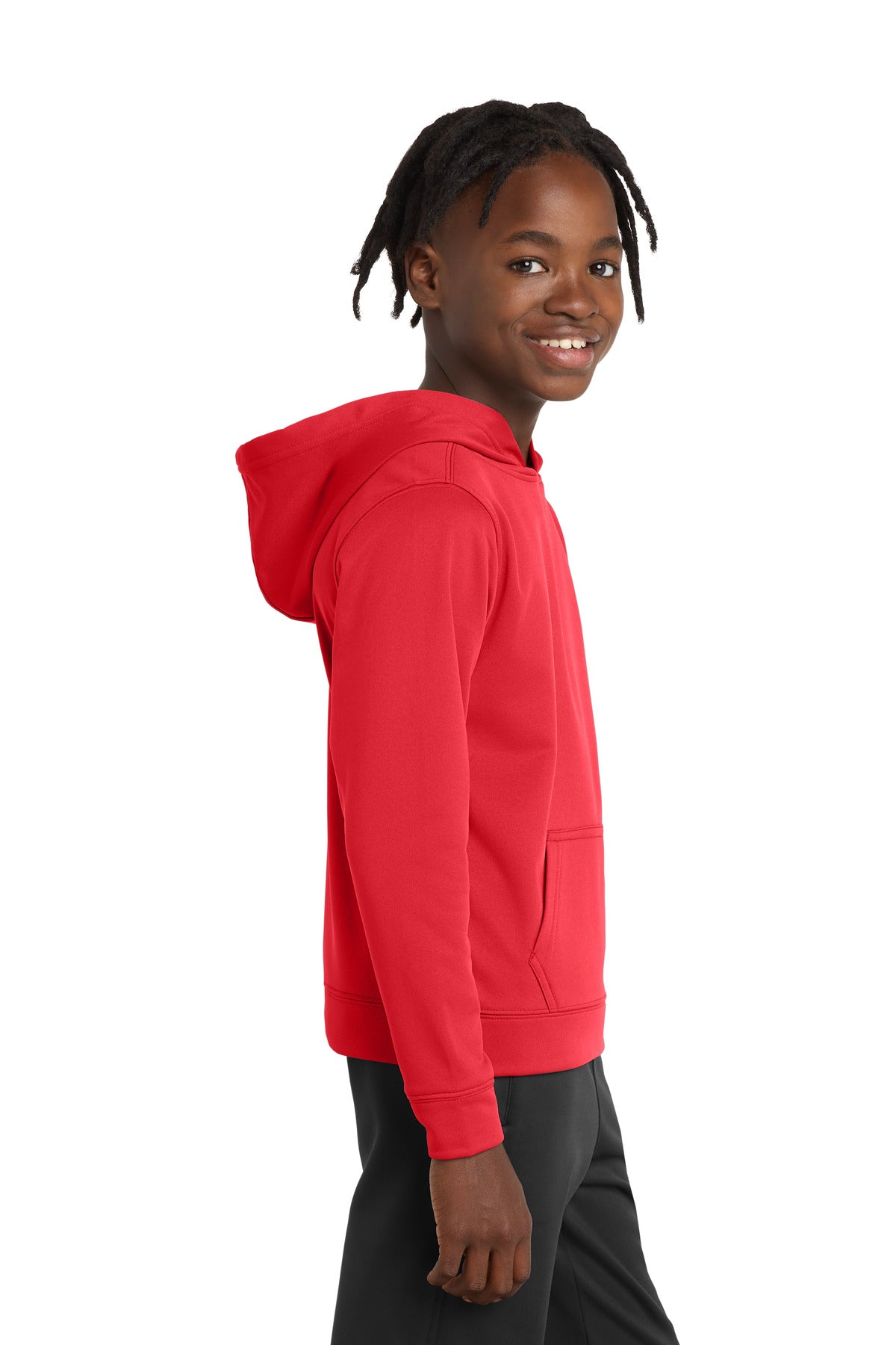 Red Port & Company Youth Performance Fleece Pullover Hooded Sweatshirt. PC590YH