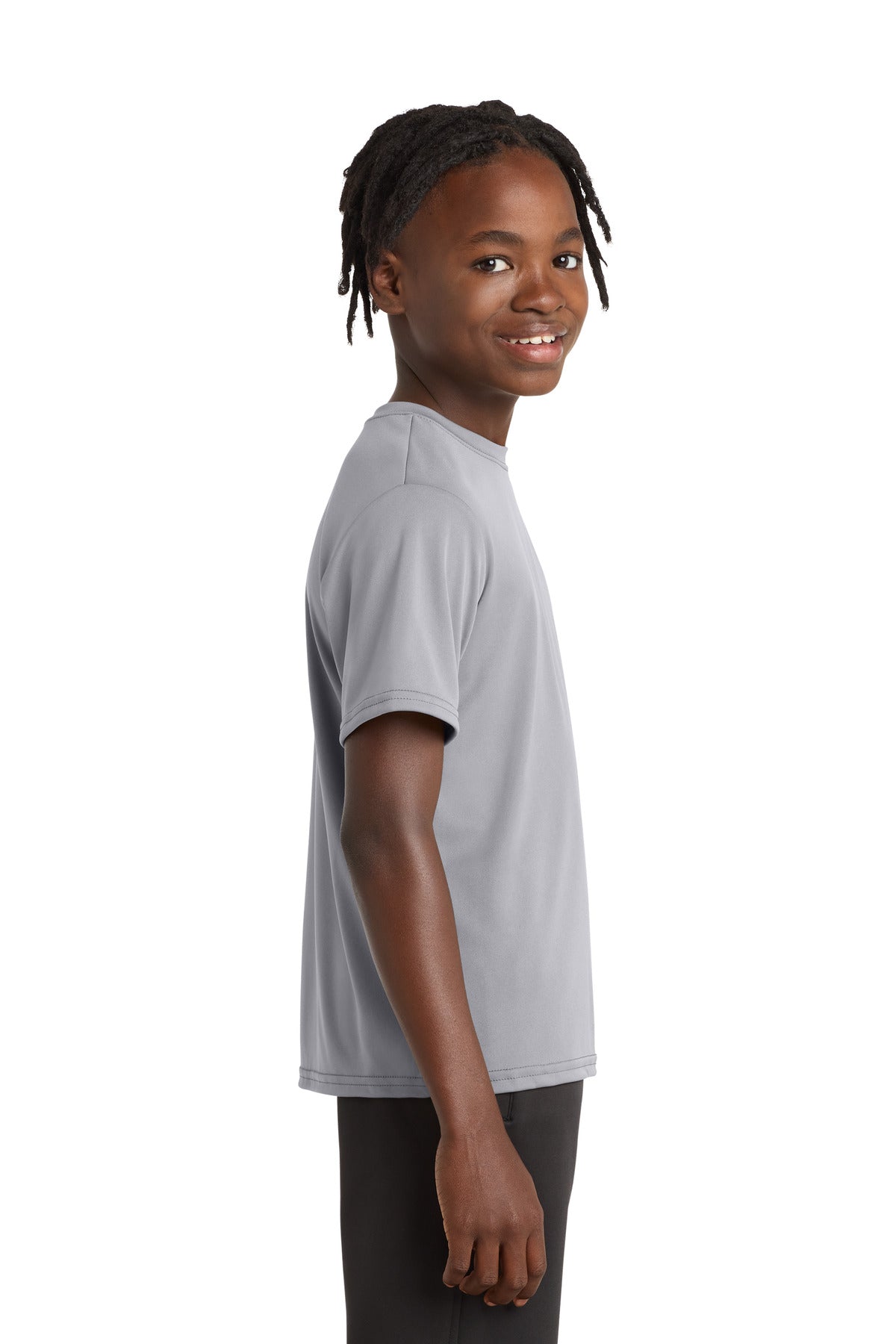 Silver Port & Company Youth Performance Tee. PC380Y