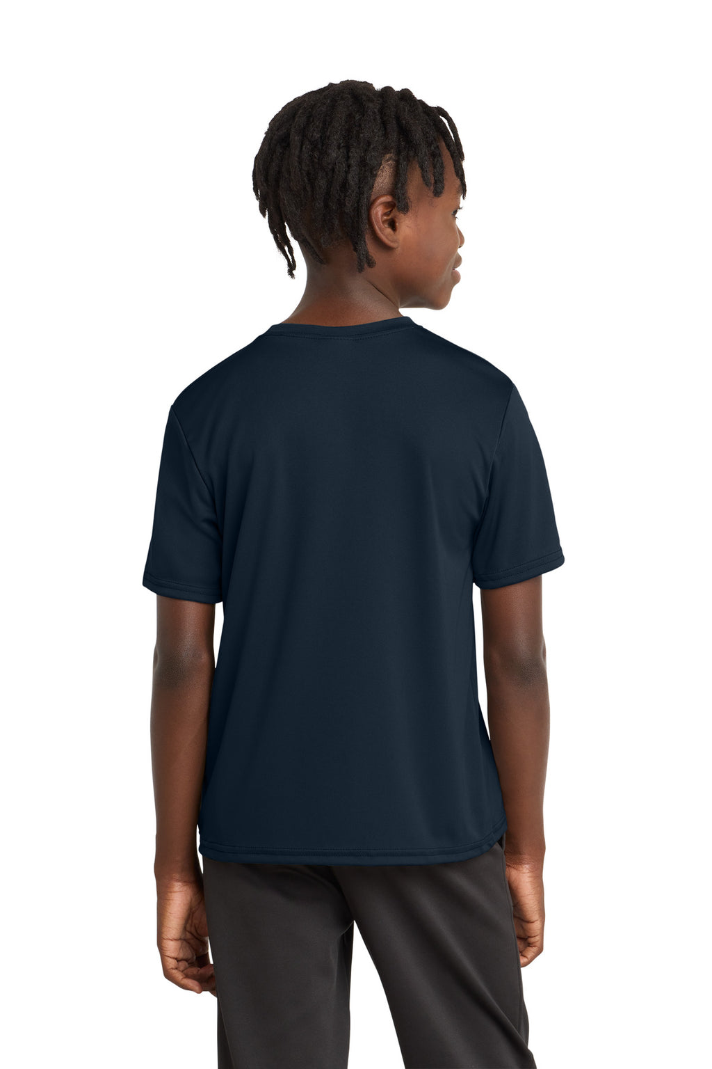 TrueNavy Port & Company Youth Performance Tee. PC380Y