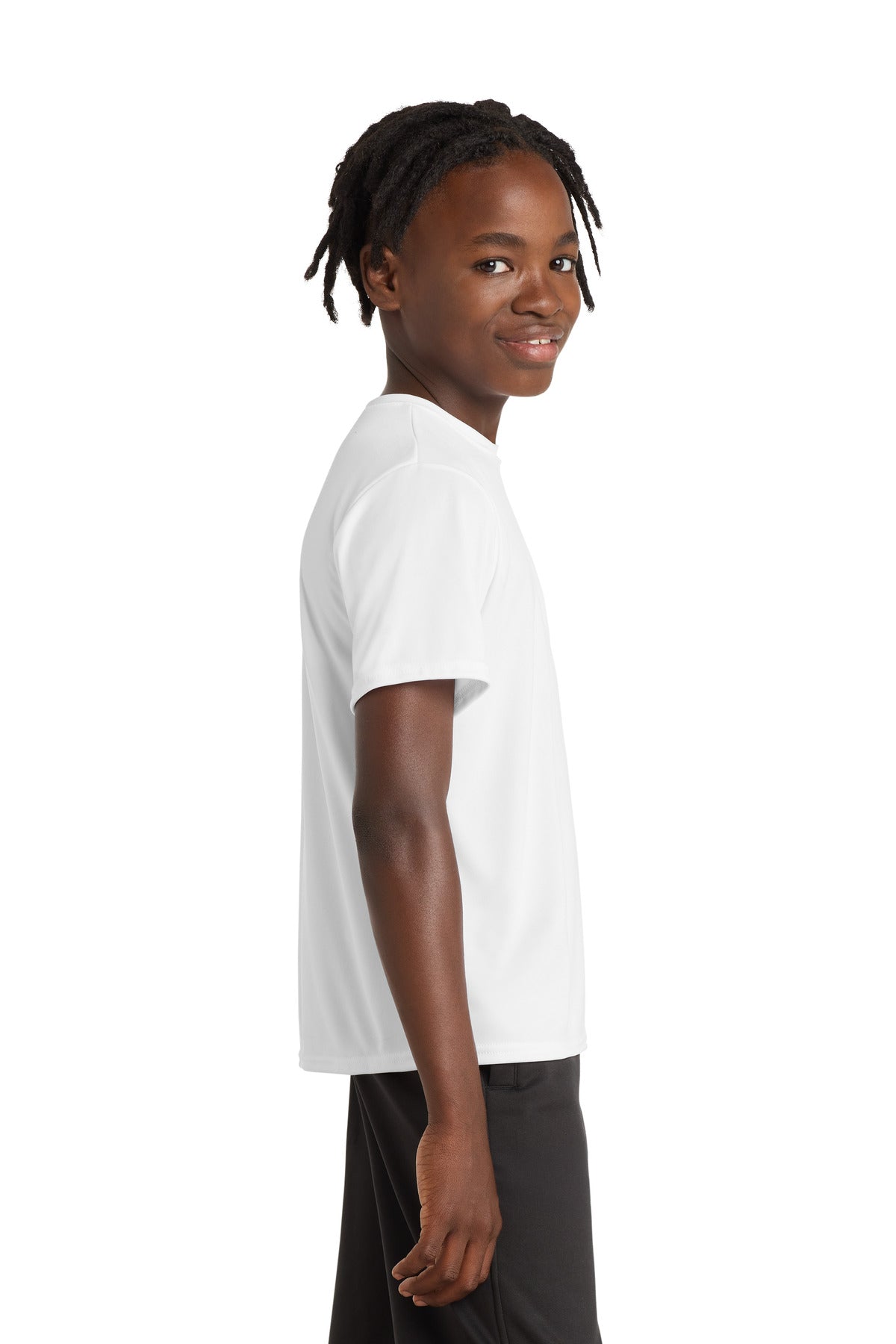 White Port & Company Youth Performance Tee. PC380Y